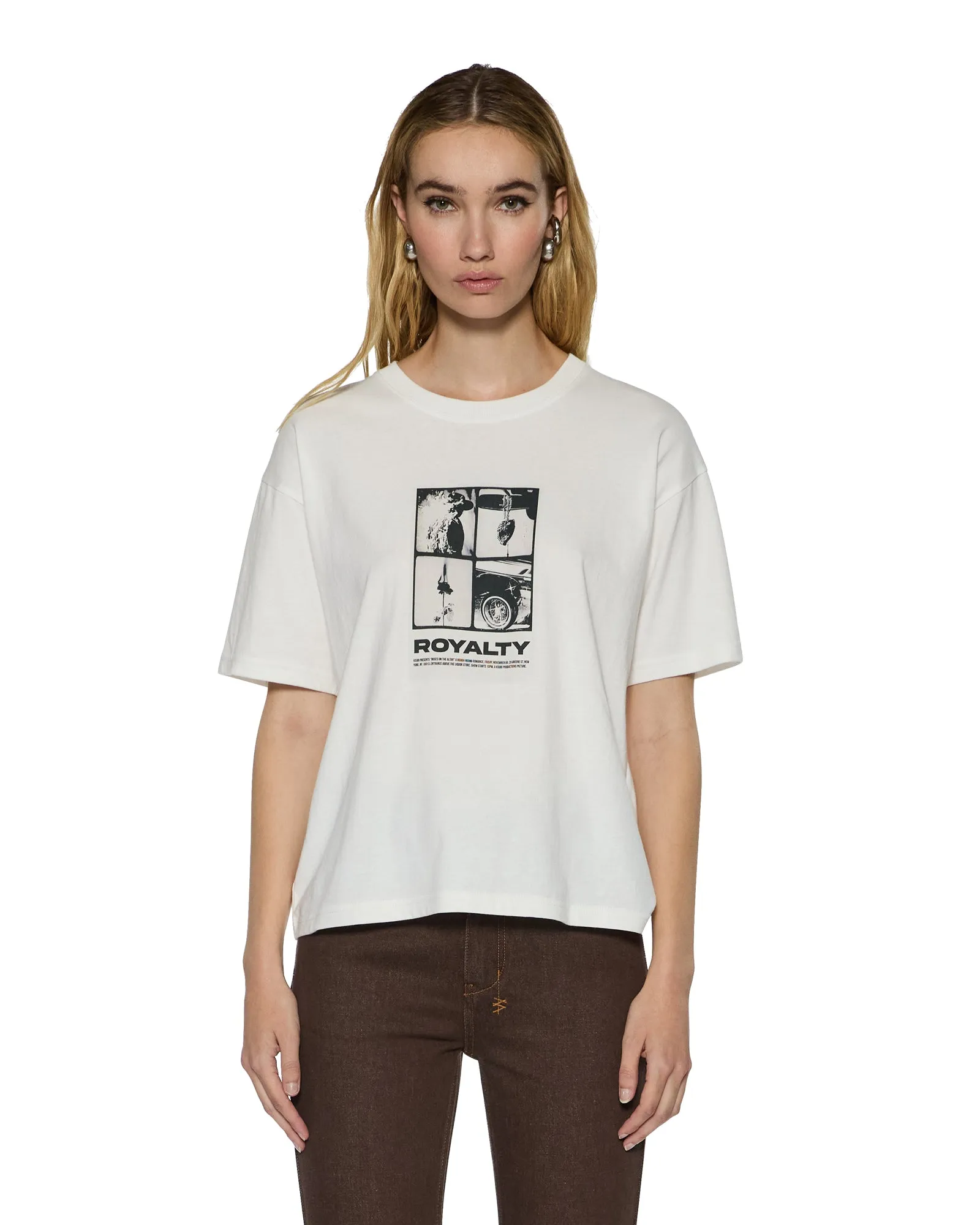 ROYALTY EVERYDAY SS TEE VINTAGE WHITE sold by Ksubi product image thumbnail 3