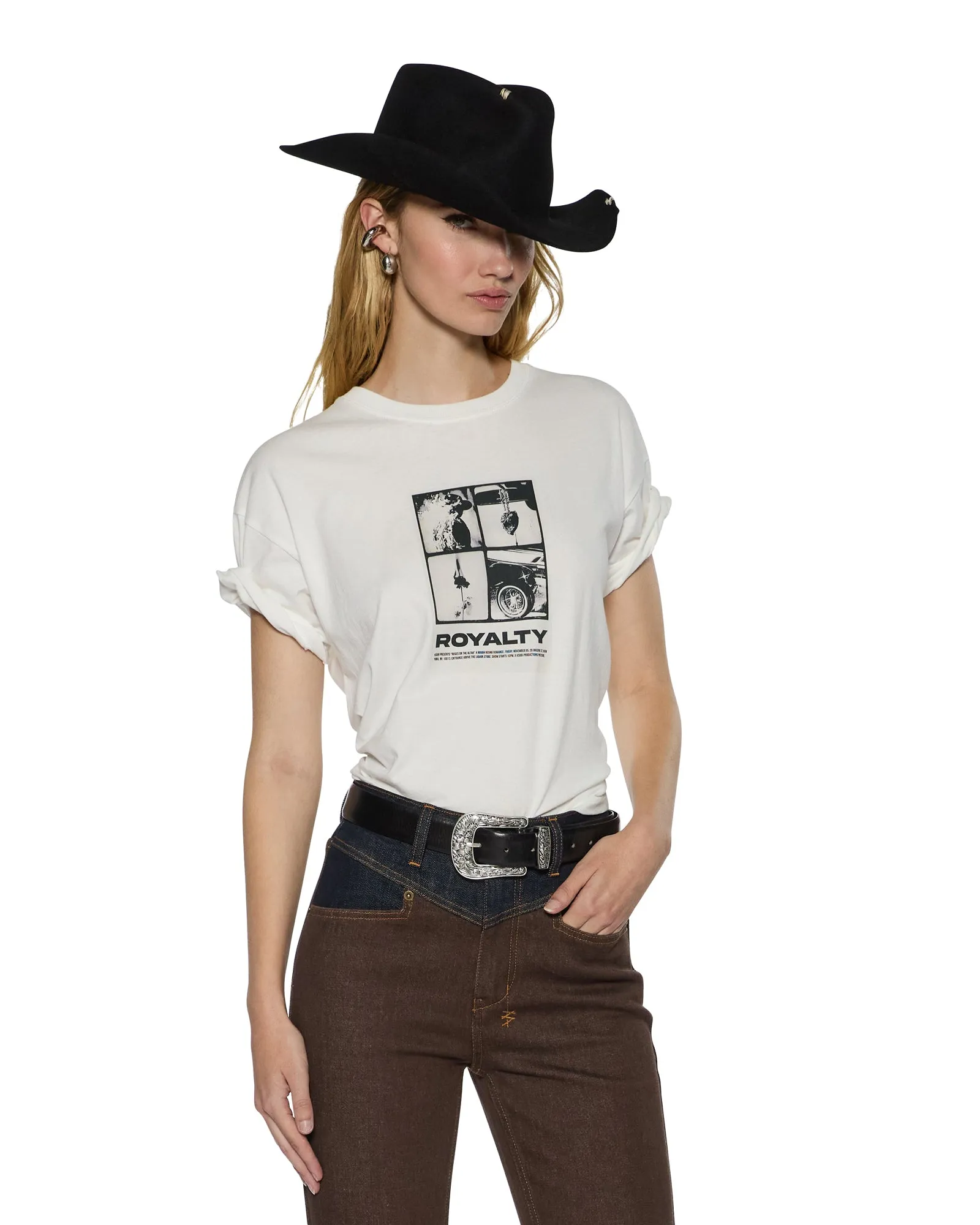 ROYALTY EVERYDAY SS TEE VINTAGE WHITE sold by Ksubi