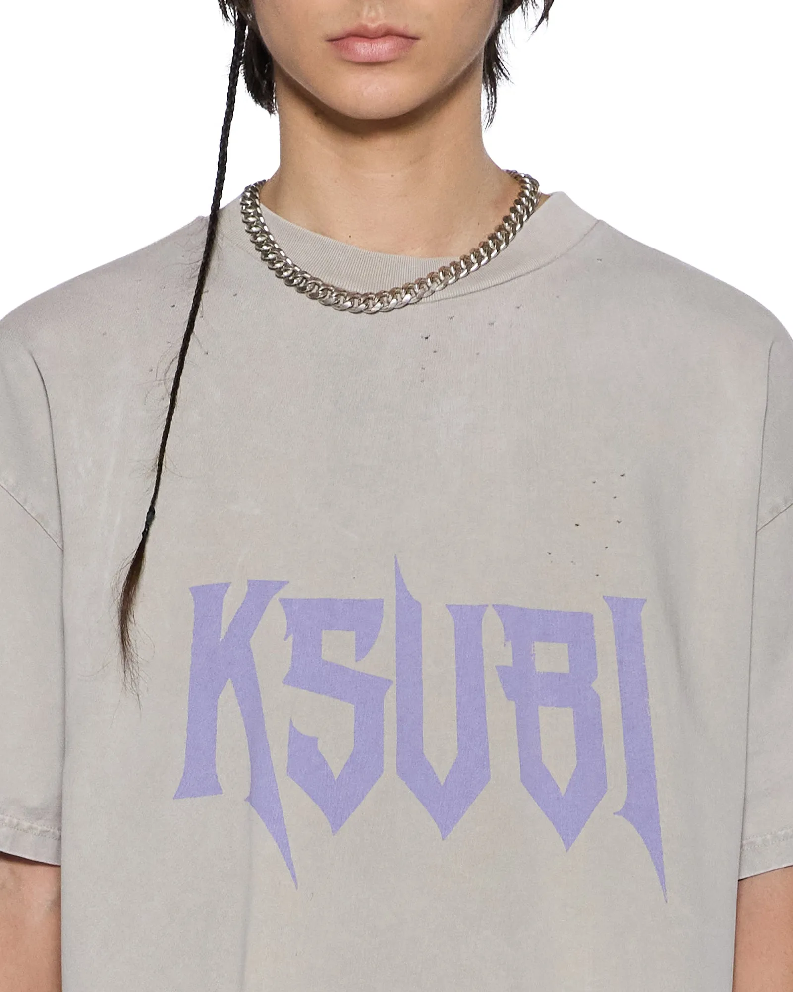 BLASTED EKCESS SS TEE SMOKE GREY sold by Ksubi product image thumbnail 3