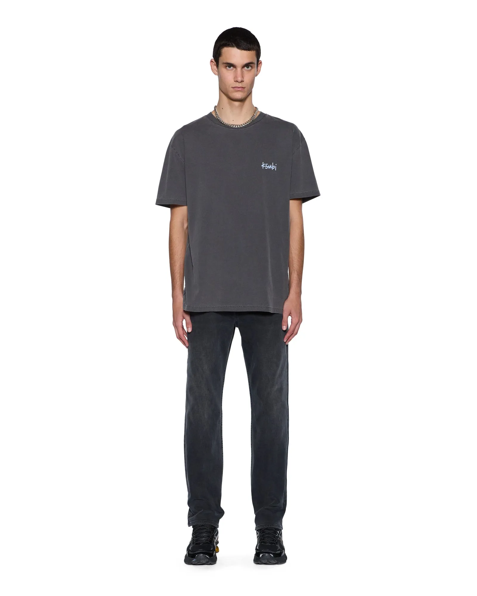 ALL DAY BIGGIE SS TEE CHARCOAL sold by Ksubi product image thumbnail 3