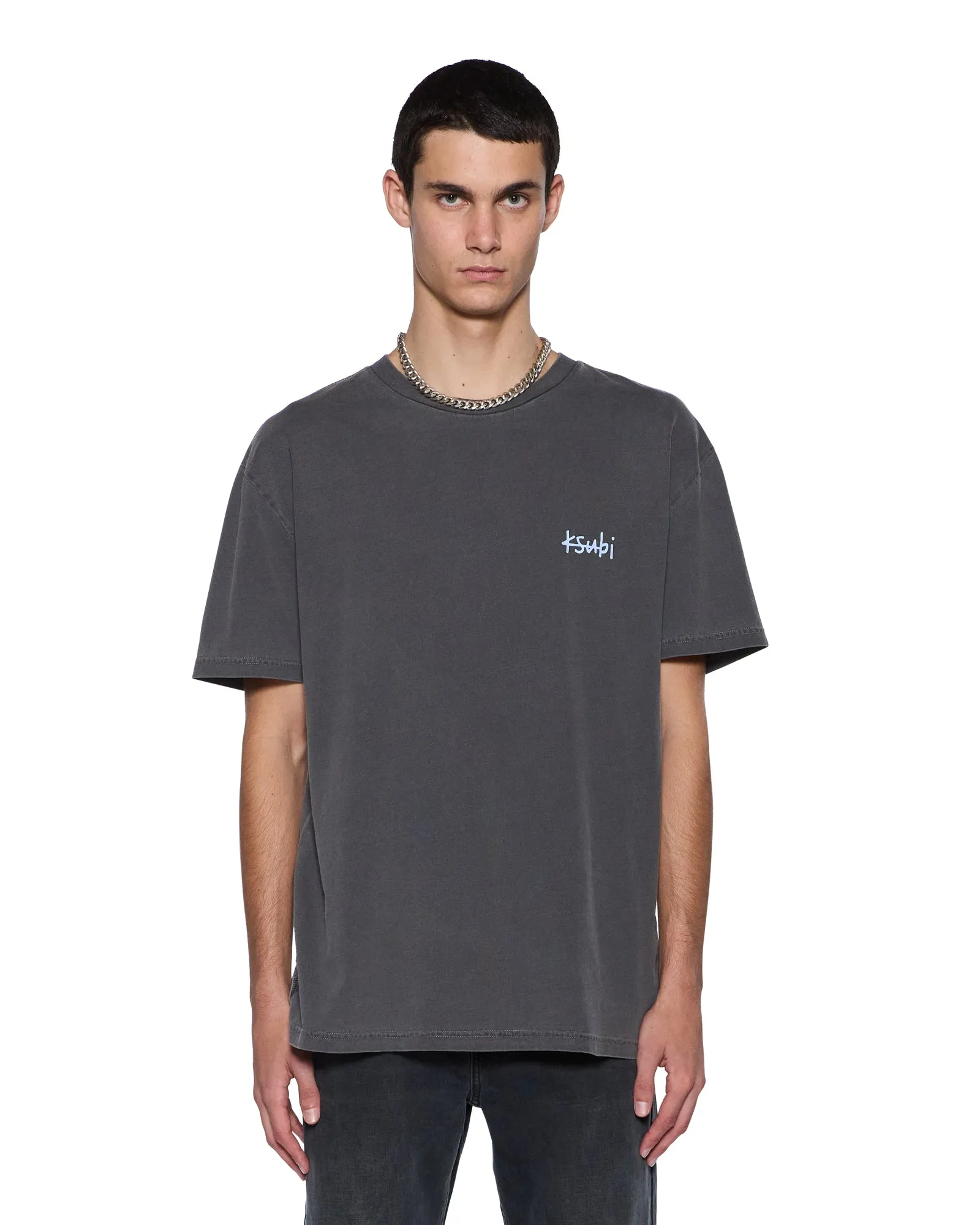 ALL DAY BIGGIE SS TEE CHARCOAL sold by Ksubi product image thumbnail 2