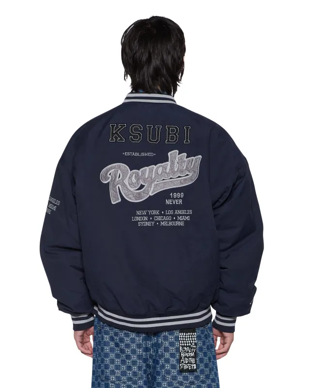 ROYALTY MA-1 BOMBER NAVY made by Ksubi