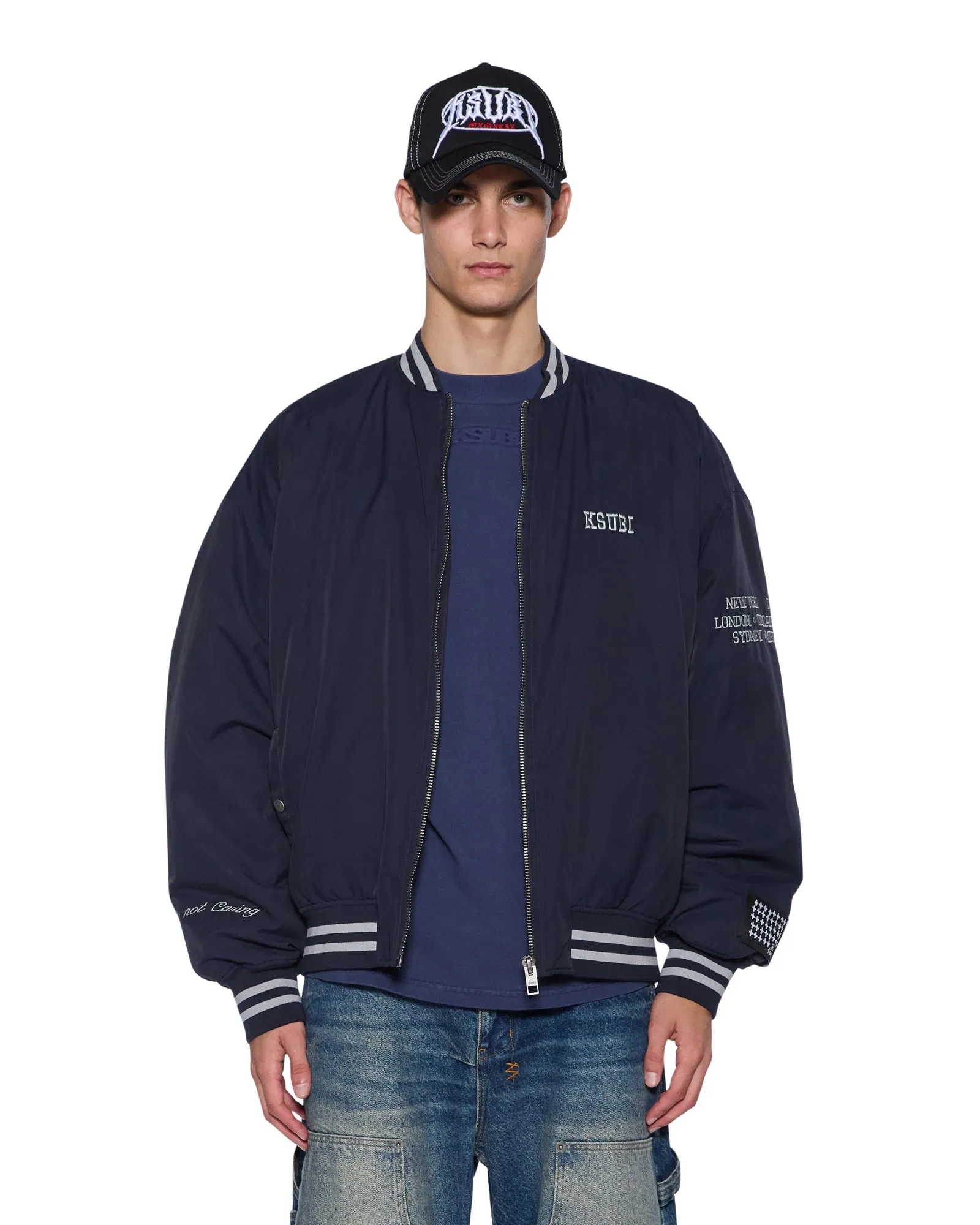 ROYALTY MA-1 BOMBER NAVY sold by Ksubi product image thumbnail 4
