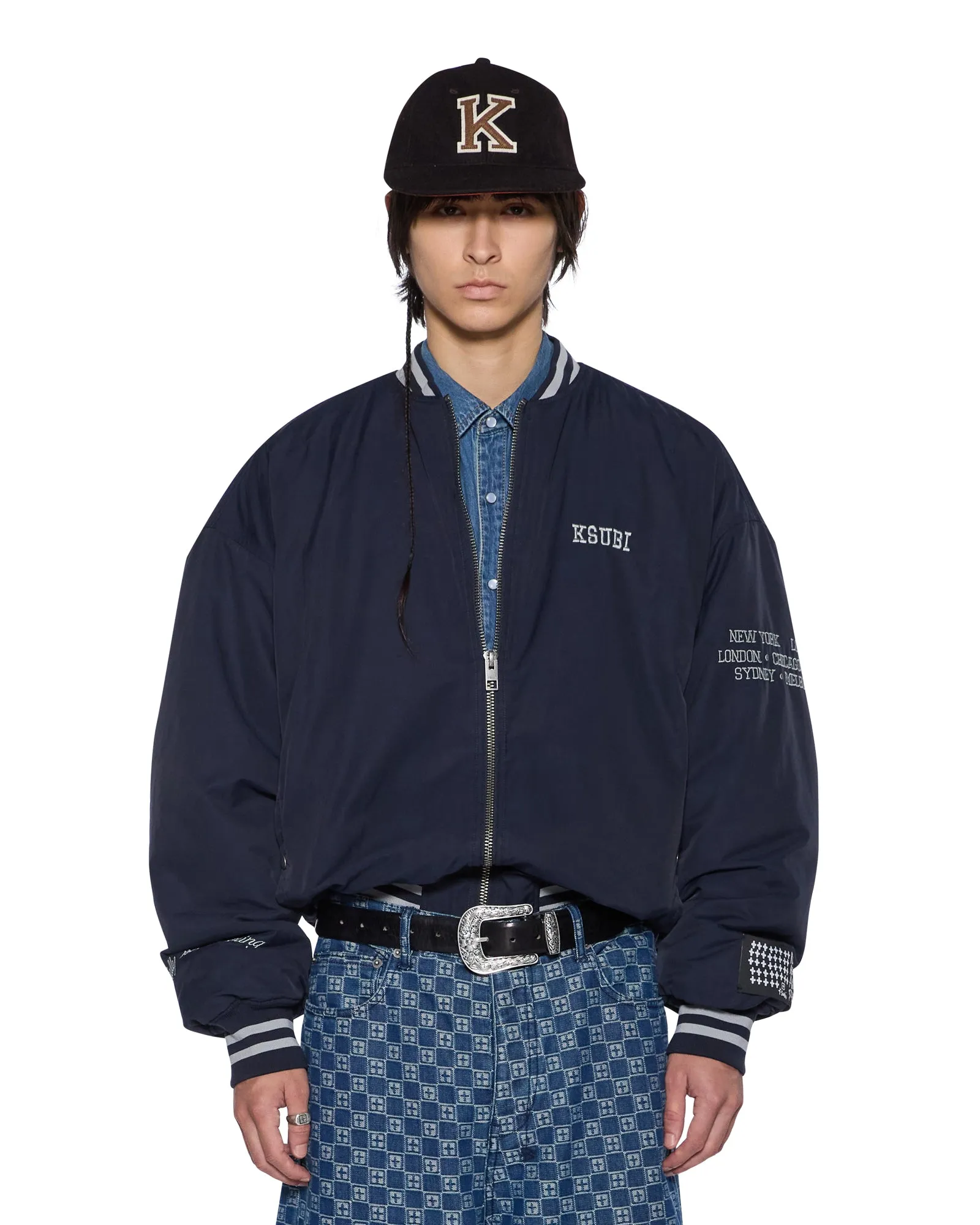 ROYALTY MA-1 BOMBER NAVY sold by Ksubi product image thumbnail 3