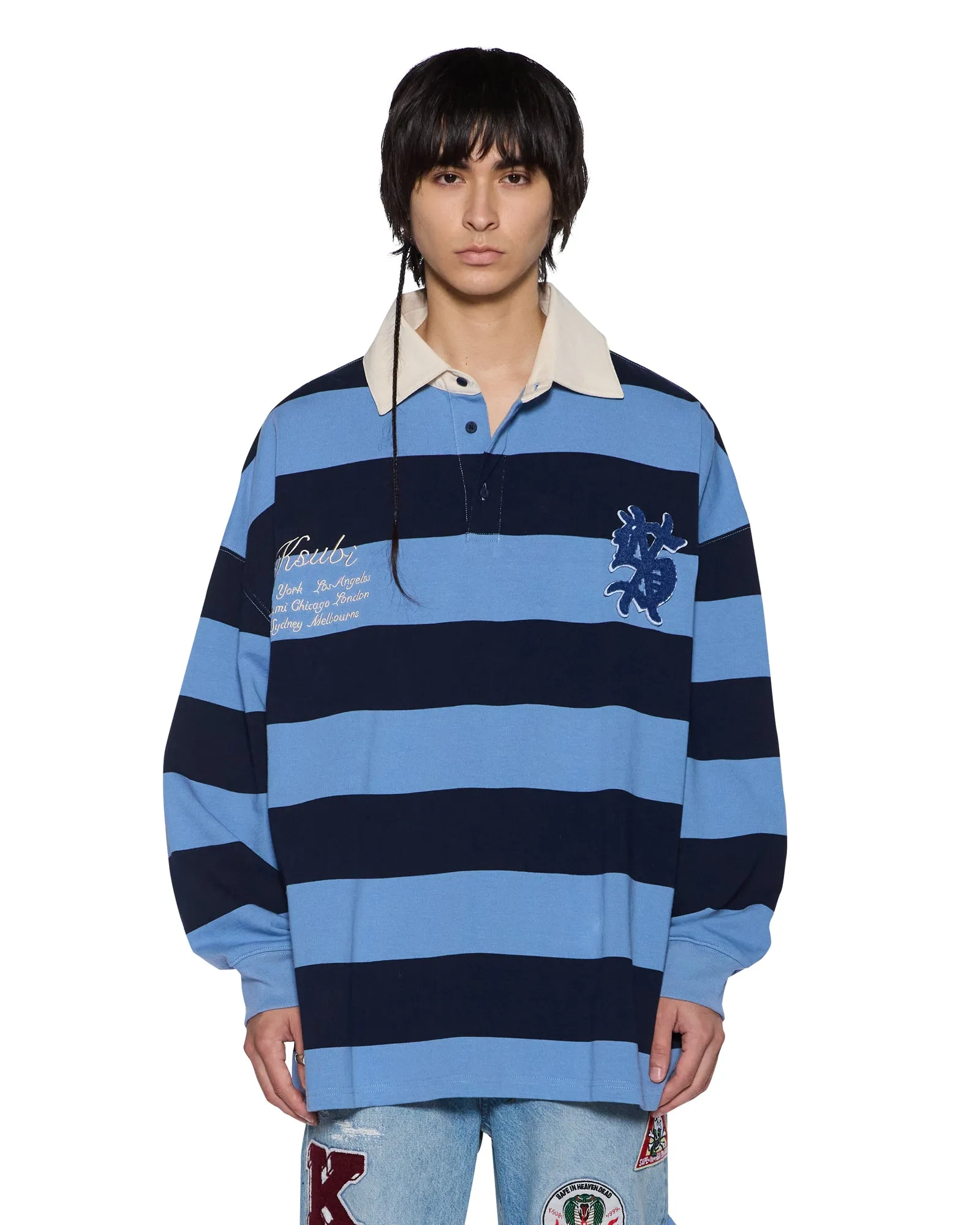 RUGGED RUGBY JERSEY FADED ICE sold by Ksubi