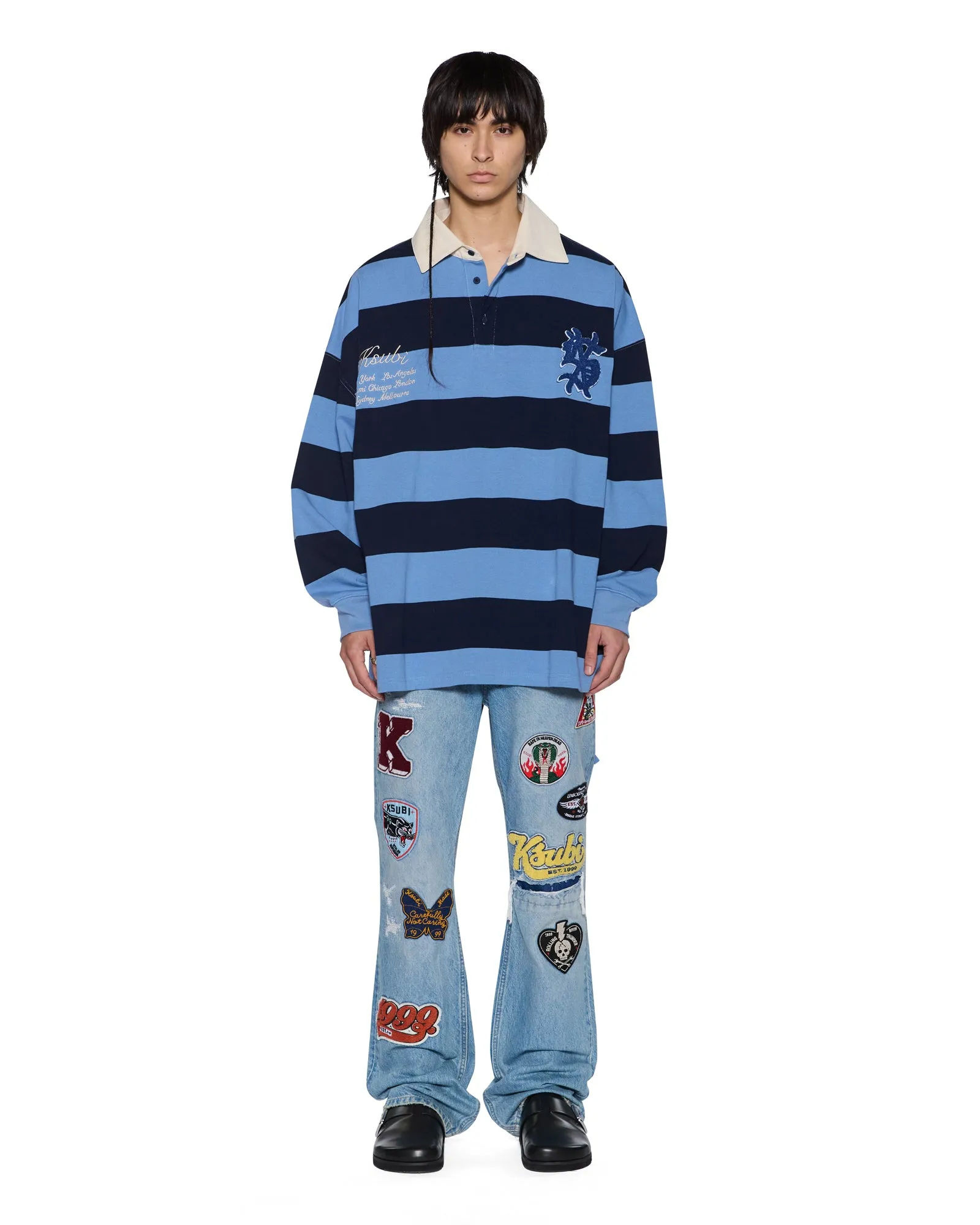 RUGGED RUGBY JERSEY FADED ICE sold by Ksubi product image thumbnail 3