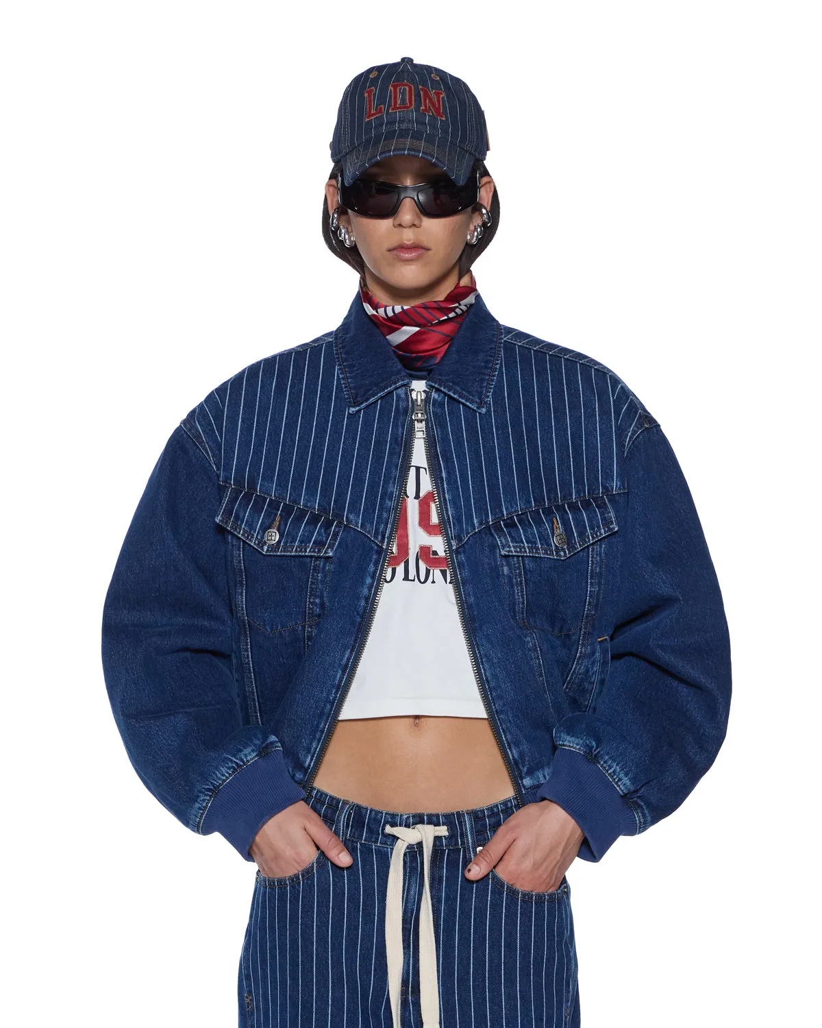 DISTRICT BOMBER MAYFAIR BLUE SPLICED sold by Ksubi product image thumbnail 3