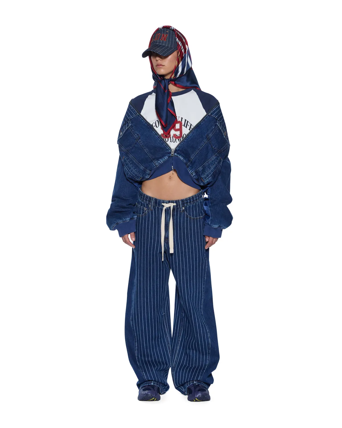 DISTRICT BOMBER MAYFAIR BLUE SPLICED sold by Ksubi product image thumbnail 2