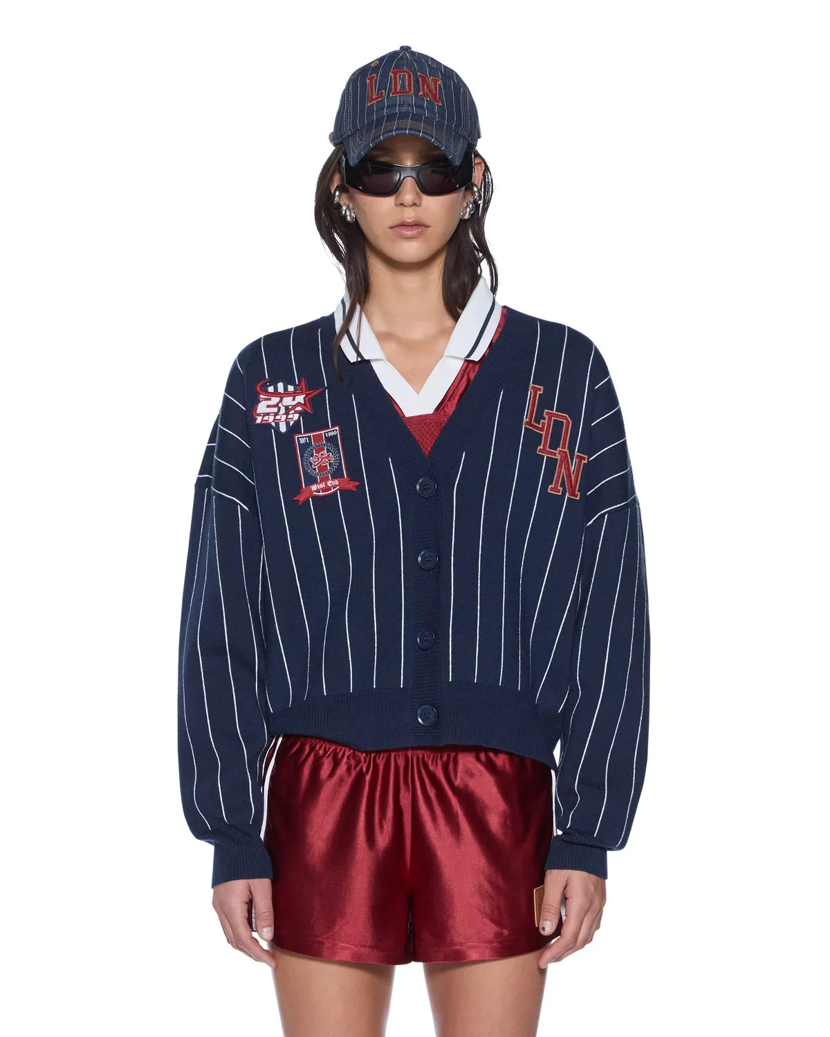 DEAN CARDIGAN NAVY PINSTRIPE sold by Ksubi product image thumbnail 5