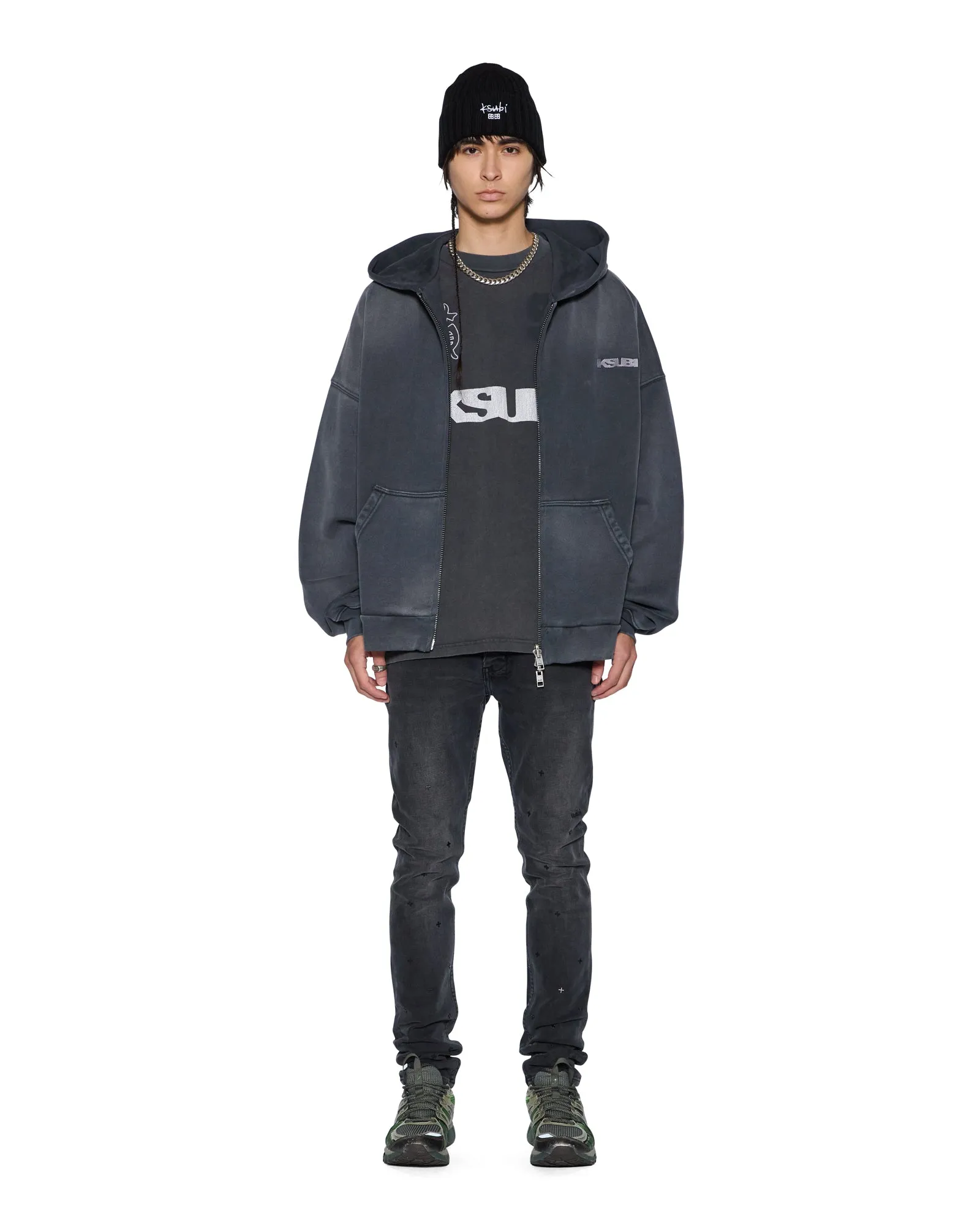 RUGGED EKCESS SS TEE BLASTED BLACK sold by Ksubi product image thumbnail 3