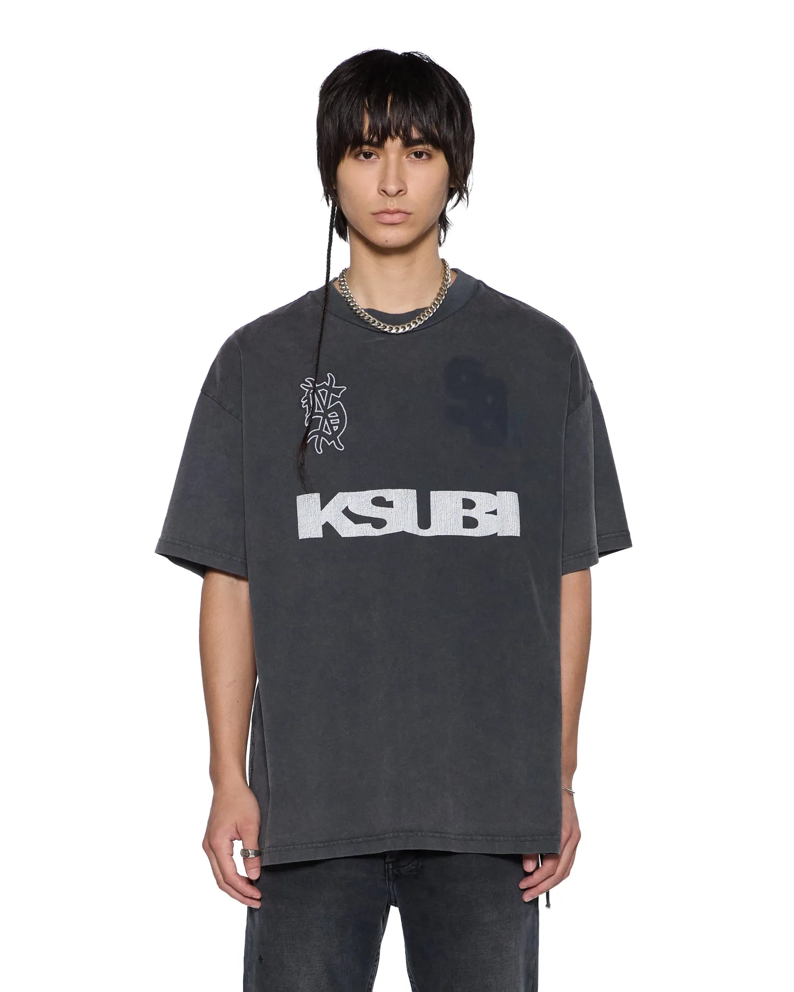 RUGGED EKCESS SS TEE BLASTED BLACK sold by Ksubi product image thumbnail 2