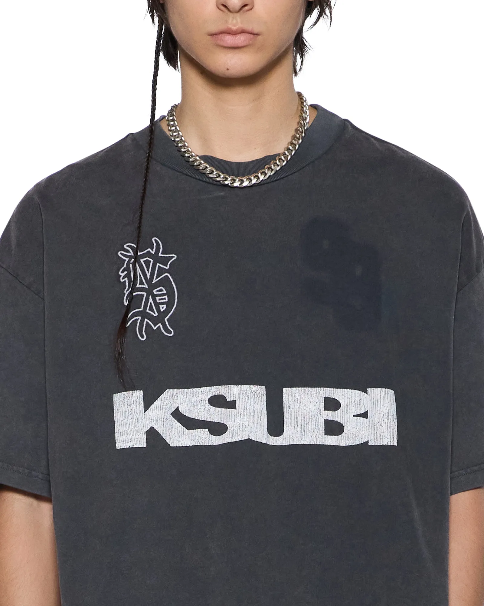 RUGGED EKCESS SS TEE BLASTED BLACK sold by Ksubi product image thumbnail 4