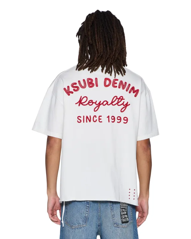 MEKANIK BIGGIE SS TEE VINTAGE WHITE sold by Ksubi