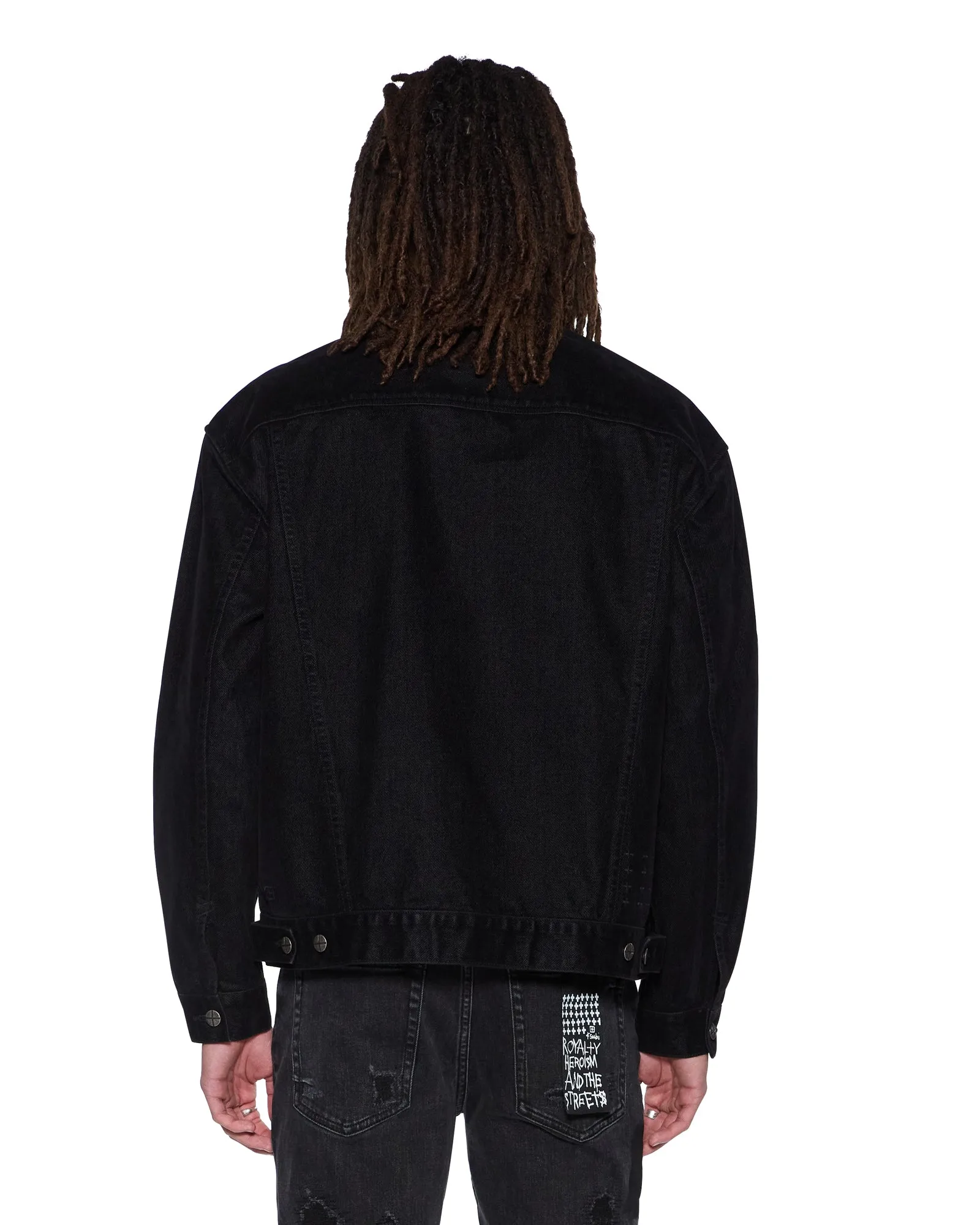 OH G JACKET FLOCKED BLACK sold by Ksubi product image thumbnail 5