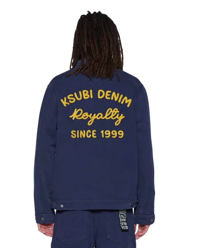 MECHANIK CHAINSTITCH JACKET INK BLUE sold by Ksubi