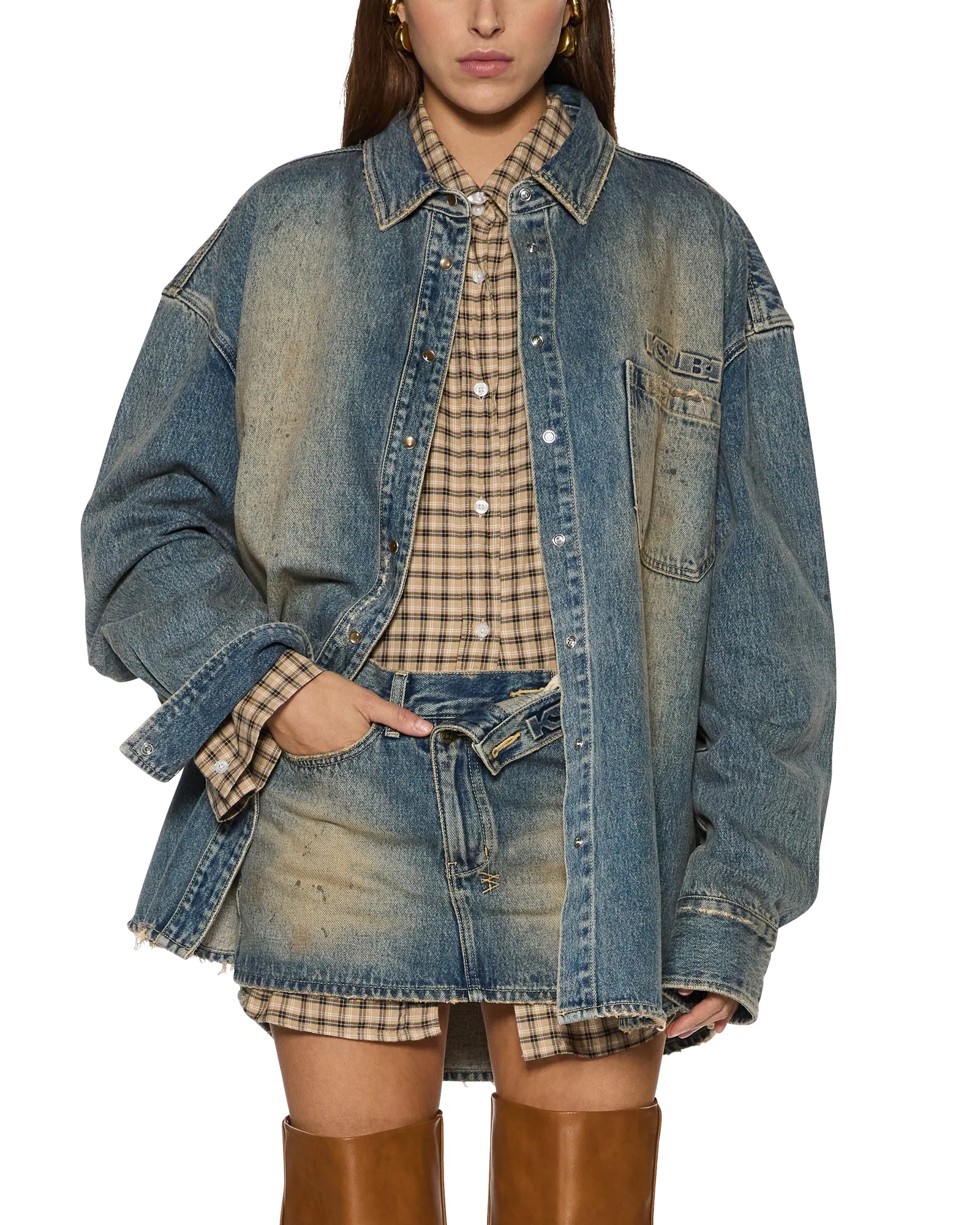 OVERSIZED LS SHIRT DUNE sold by Ksubi product image thumbnail 3