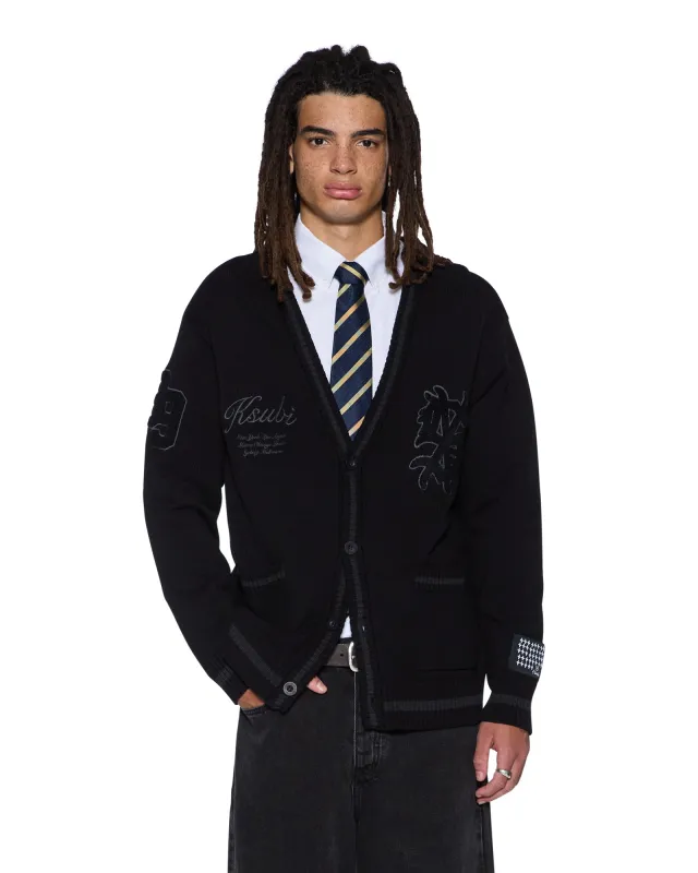 PLAYOFF CARDIGAN BLACK sold by Ksubi