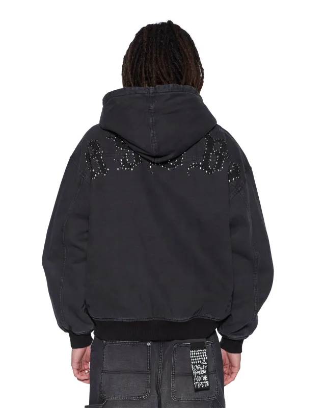 BOMBER JACKET STUD BLACK sold by Ksubi