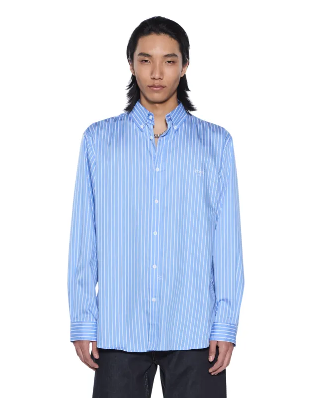 KADE LS SHIRT PIN BLUE sold by Ksubi