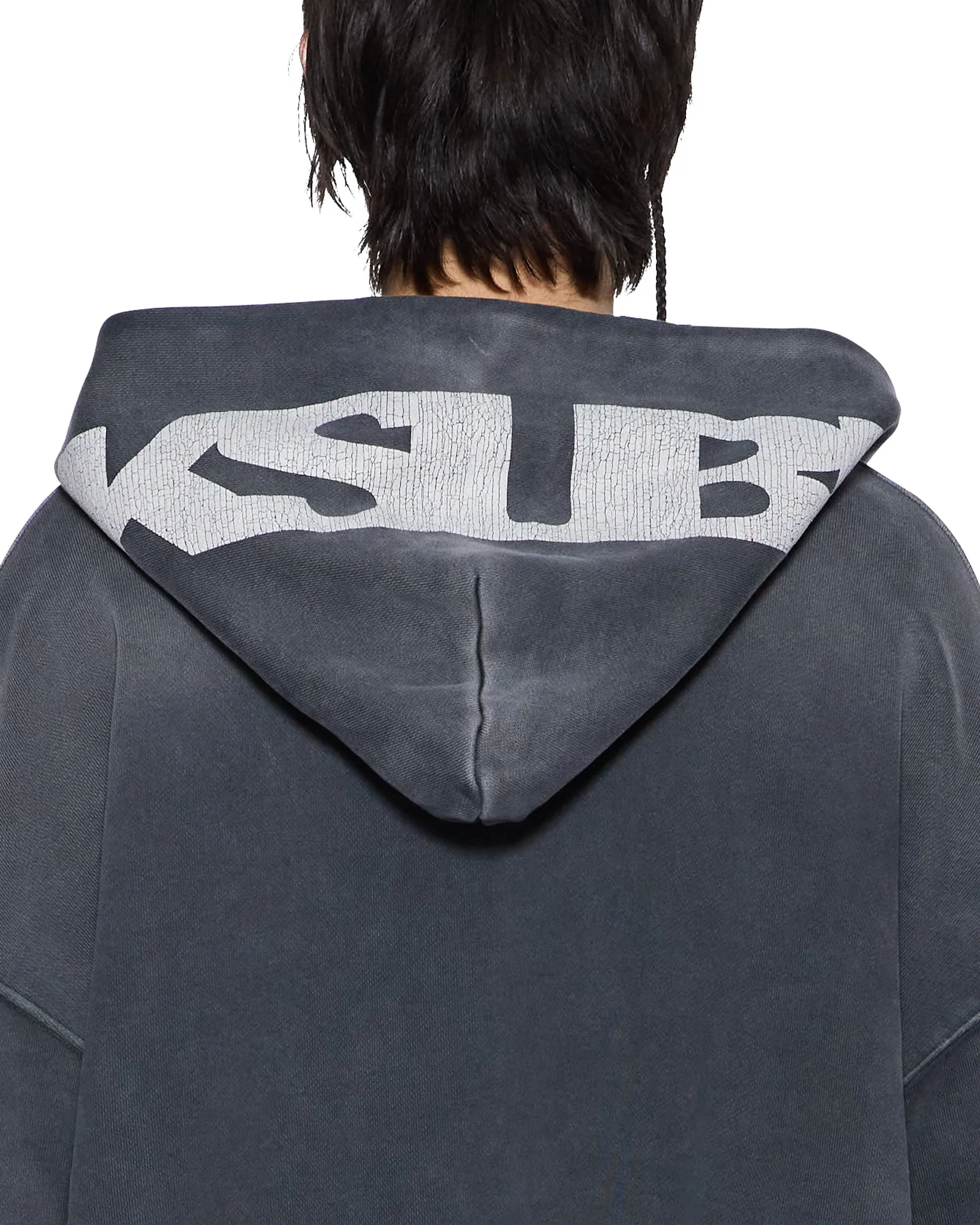 ACE EKCESS ZIP THRU HOODIE BLACK FADE sold by Ksubi product image thumbnail 5