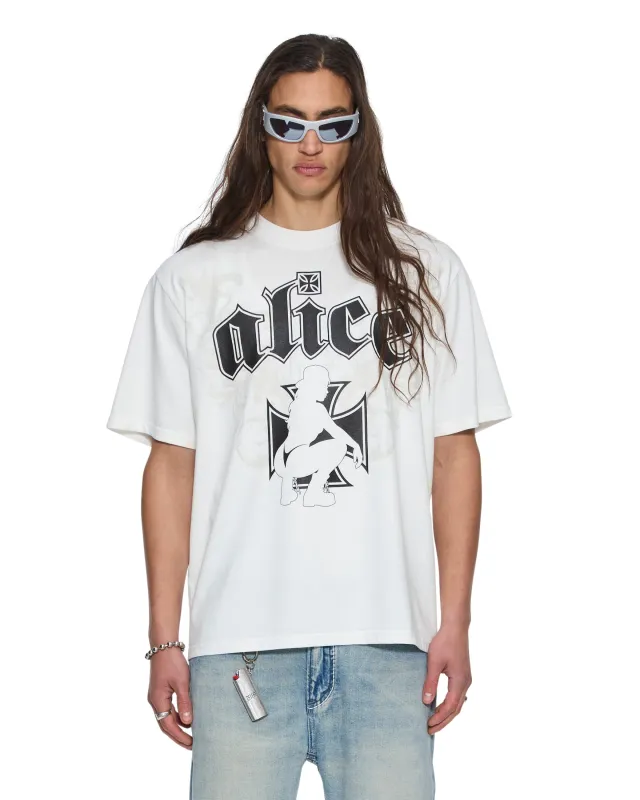 KSUBI X ALICE HOLLYWOOD GRAPHIC TEE WHITE sold by Ksubi
