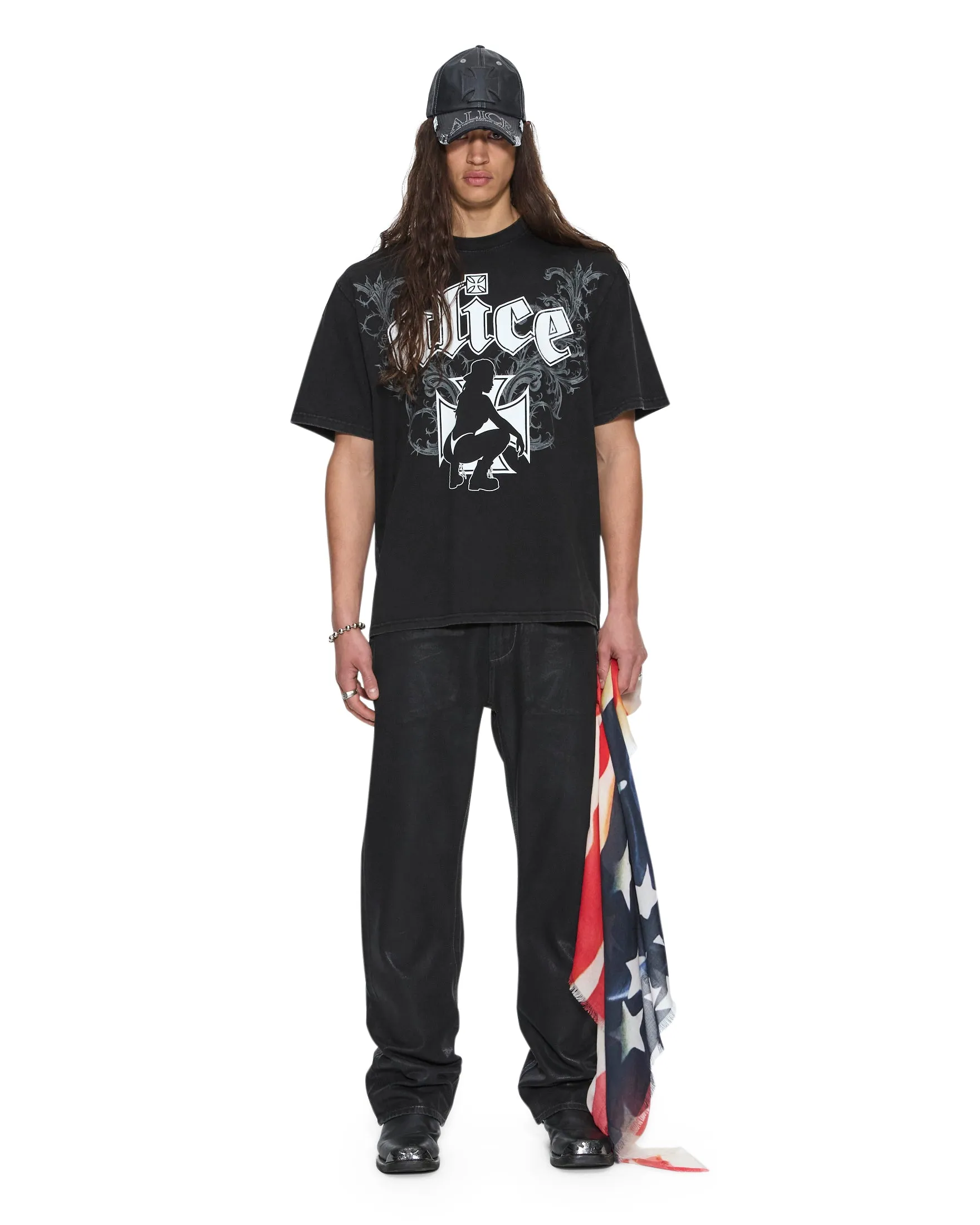 KSUBI X ALICE HOLLYWOOD GRAPHIC TEE BLACK sold by Ksubi product image thumbnail 4