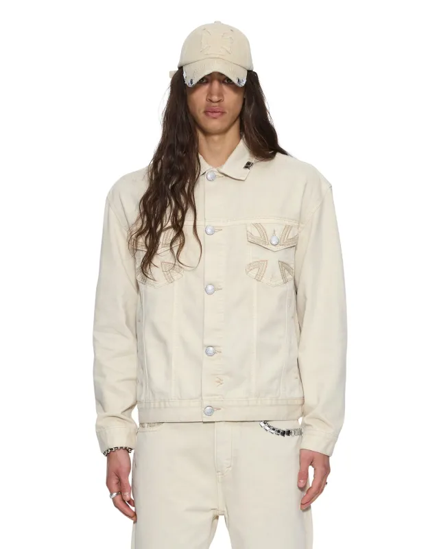 KSUBI X ALICE HOLLYWOOD OH G JACKET IVORY sold by Ksubi