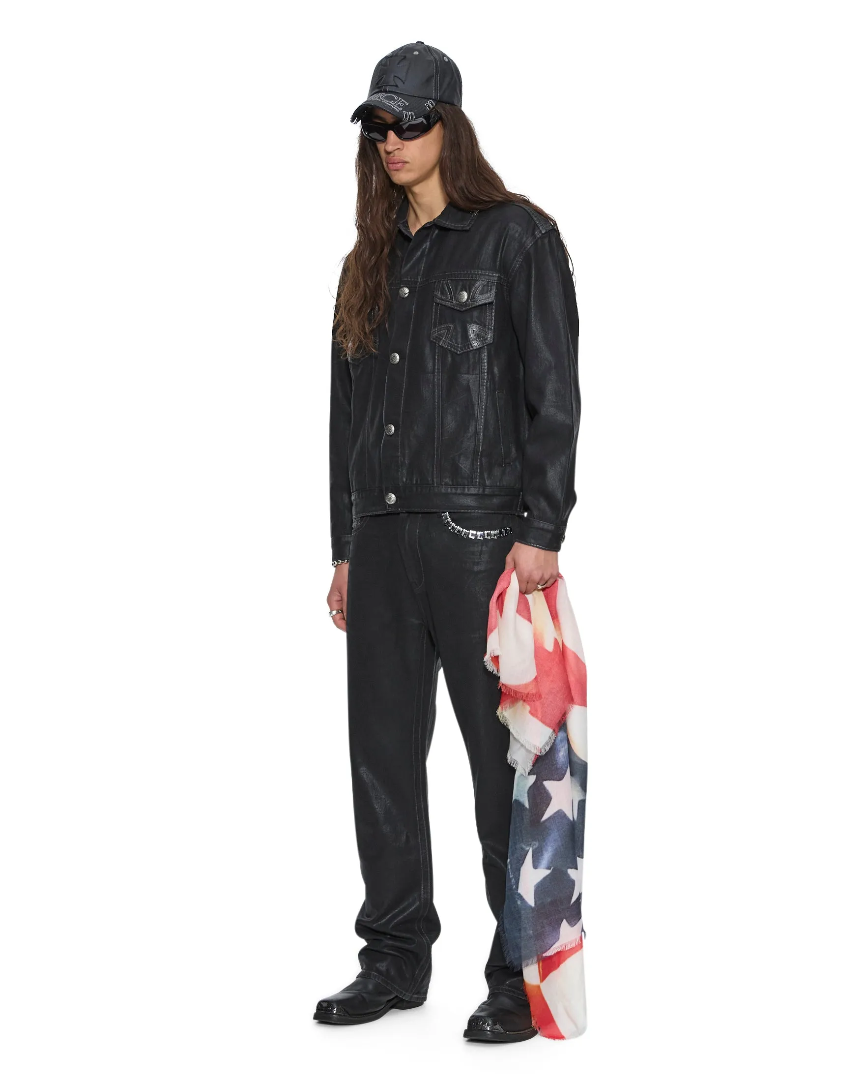 KSUBI X ALICE HOLLYWOOD OH G JACKET BLACK WAX sold by Ksubi product image thumbnail 4