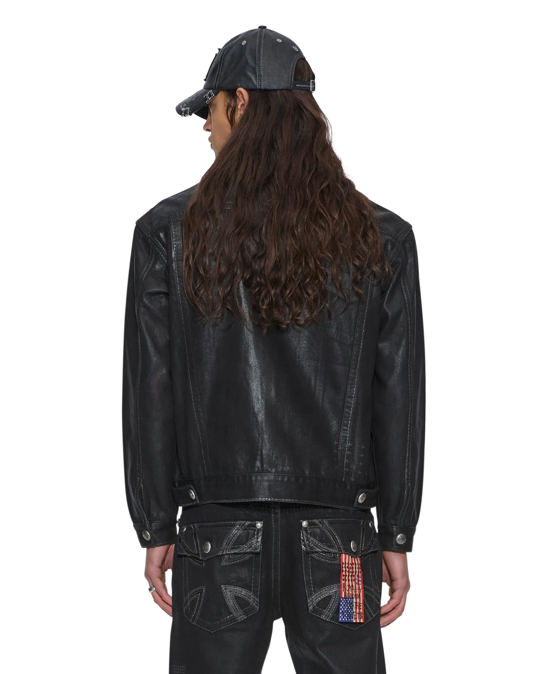 KSUBI X ALICE HOLLYWOOD OH G JACKET BLACK WAX sold by Ksubi product image thumbnail 5