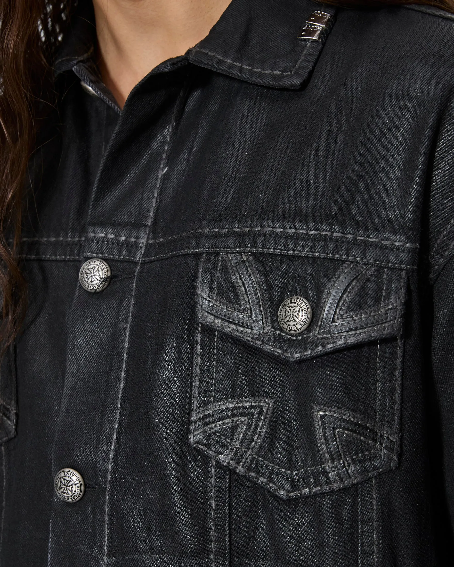 KSUBI X ALICE HOLLYWOOD OH G JACKET BLACK WAX sold by Ksubi product image thumbnail 3