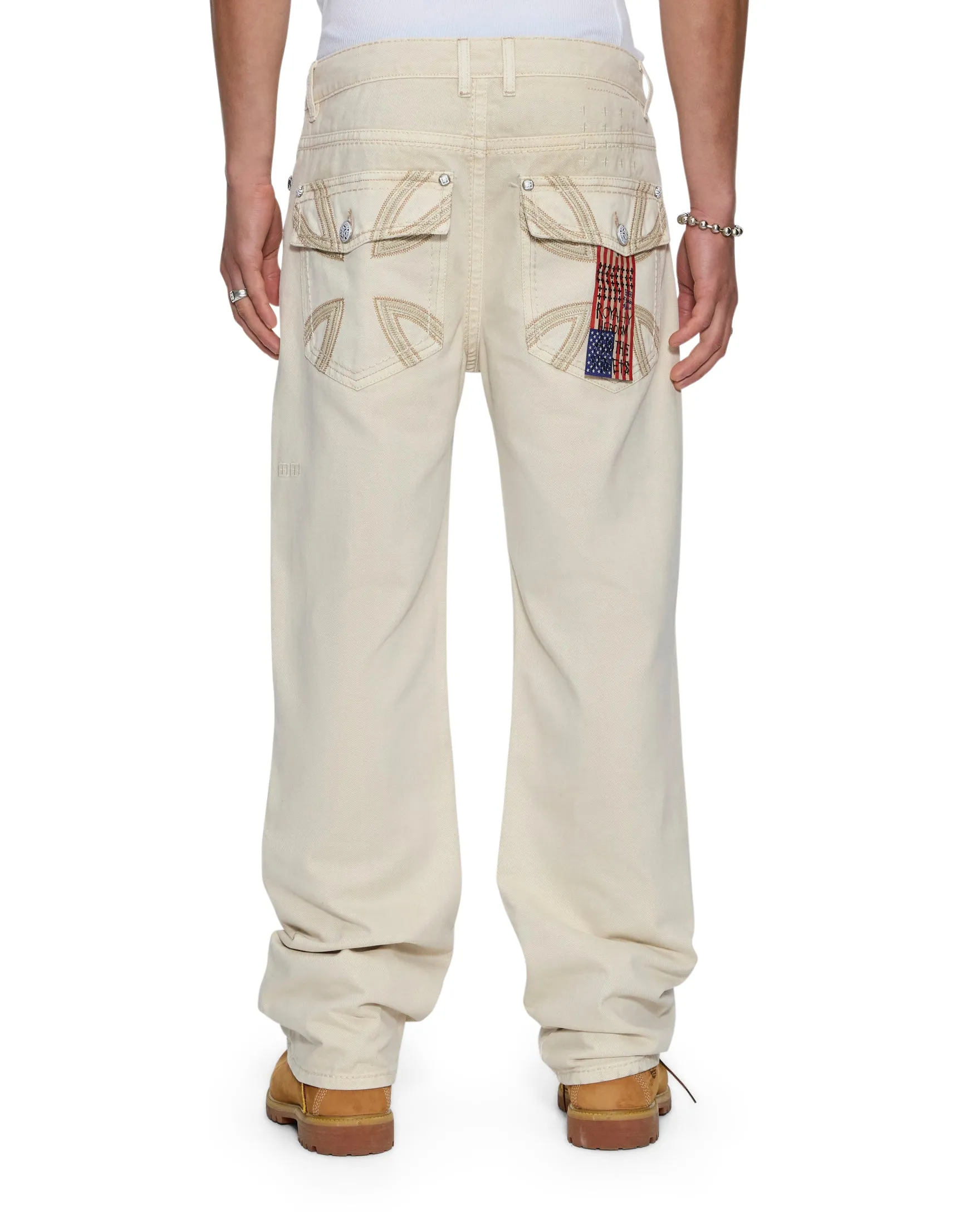 KSUBI X ALICE HOLLYWOOD TORO IVORY sold by Ksubi