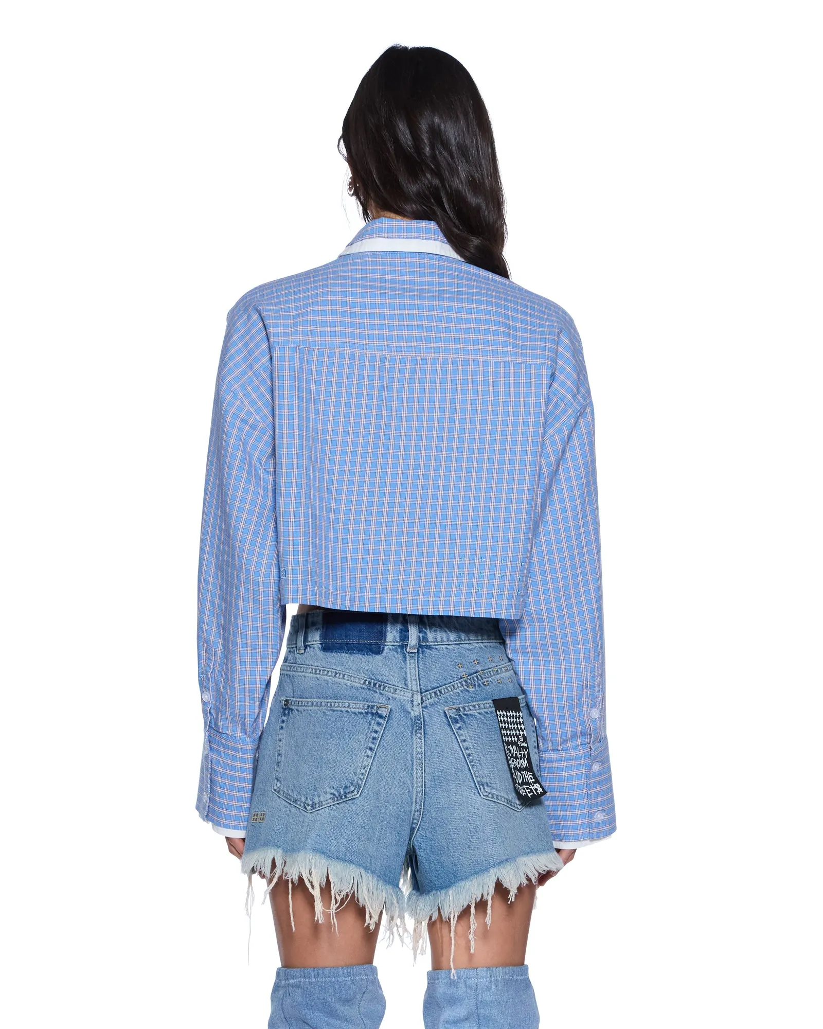 BALTER LS SHIRT BLU CHECK sold by Ksubi product image thumbnail 2