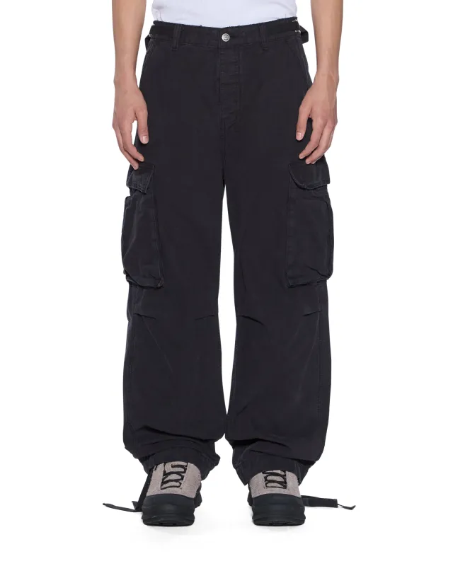 TROOP CARGO PANT BLACK FADE made by Ksubi