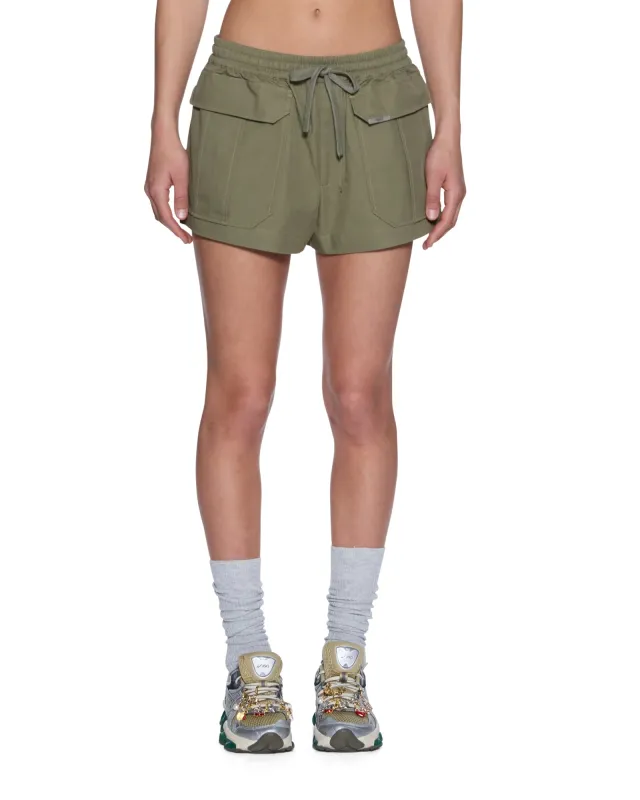 HARPER SHORTS KHAKI sold by Ksubi
