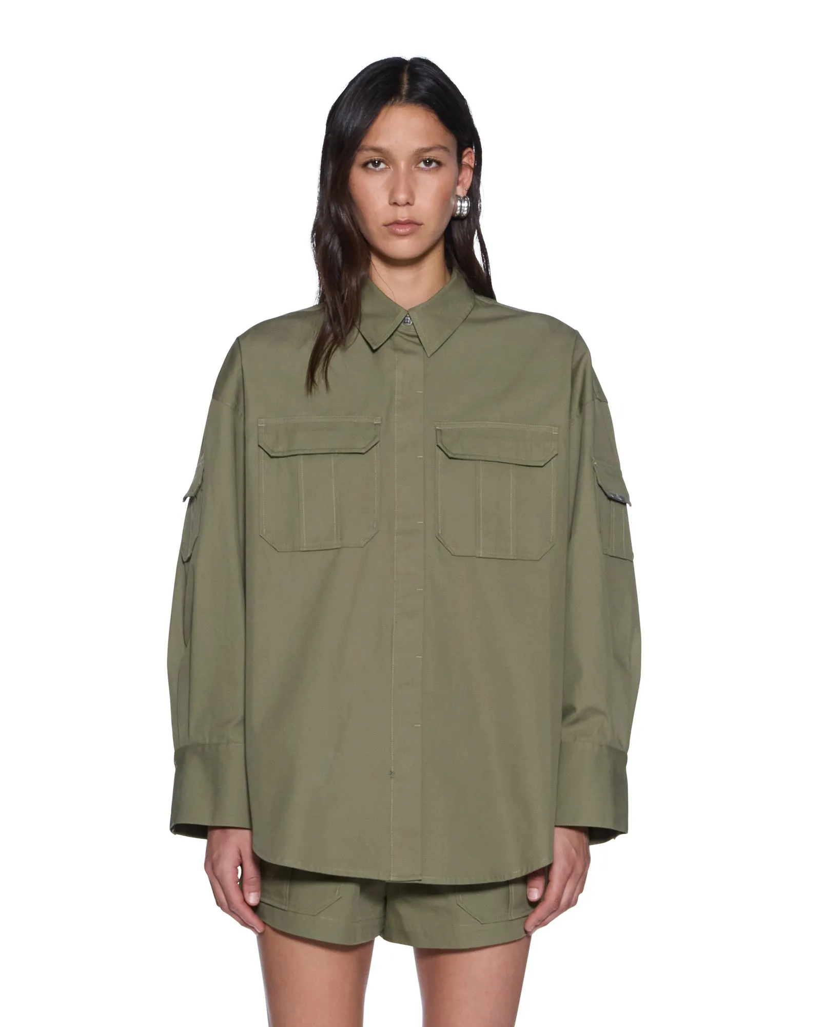 ASTRA LS CARGO SHIRT KHAKI sold by Ksubi product image thumbnail 2