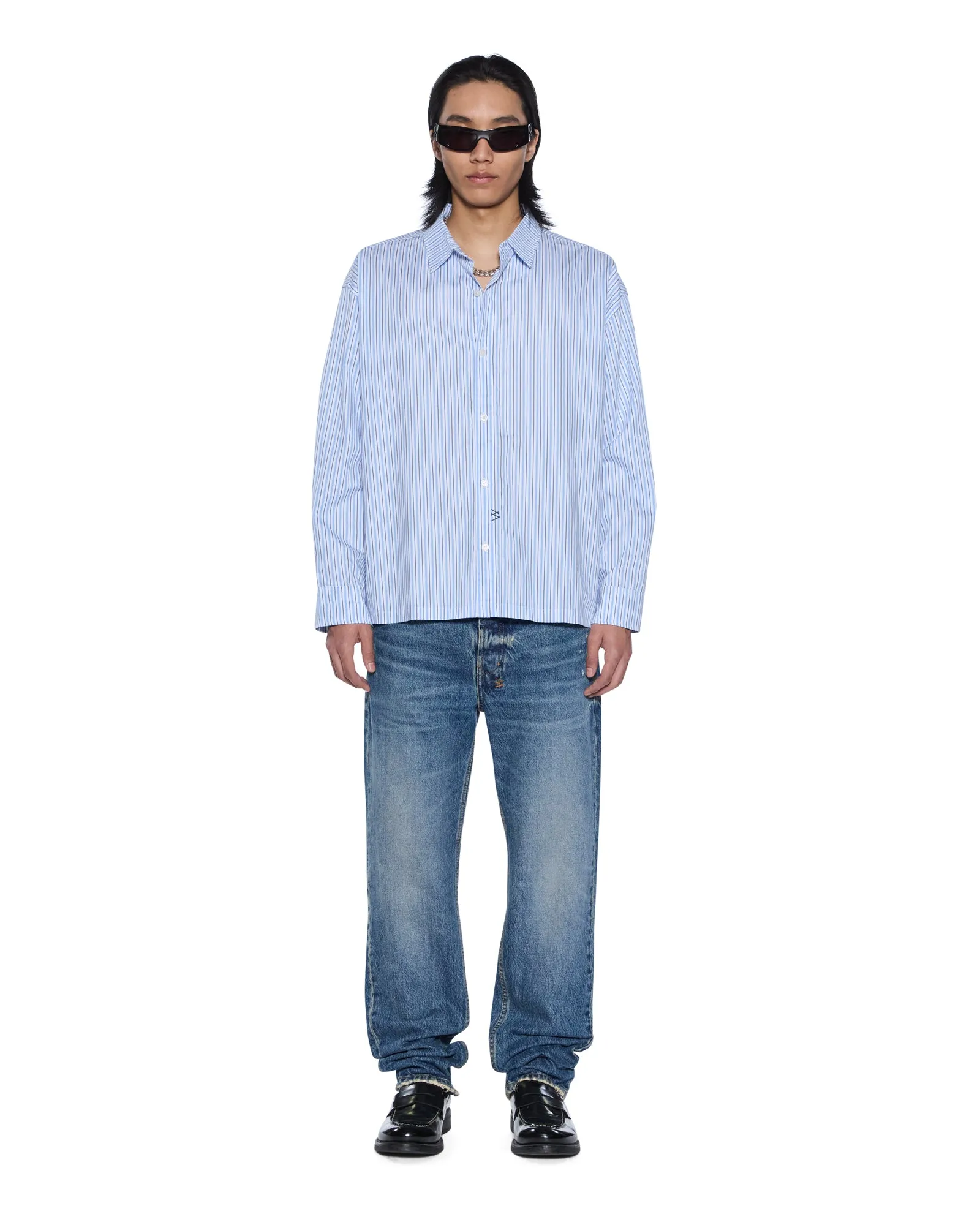 LANLEY LS SHIRT OCEAN STRIPE sold by Ksubi product image thumbnail 3