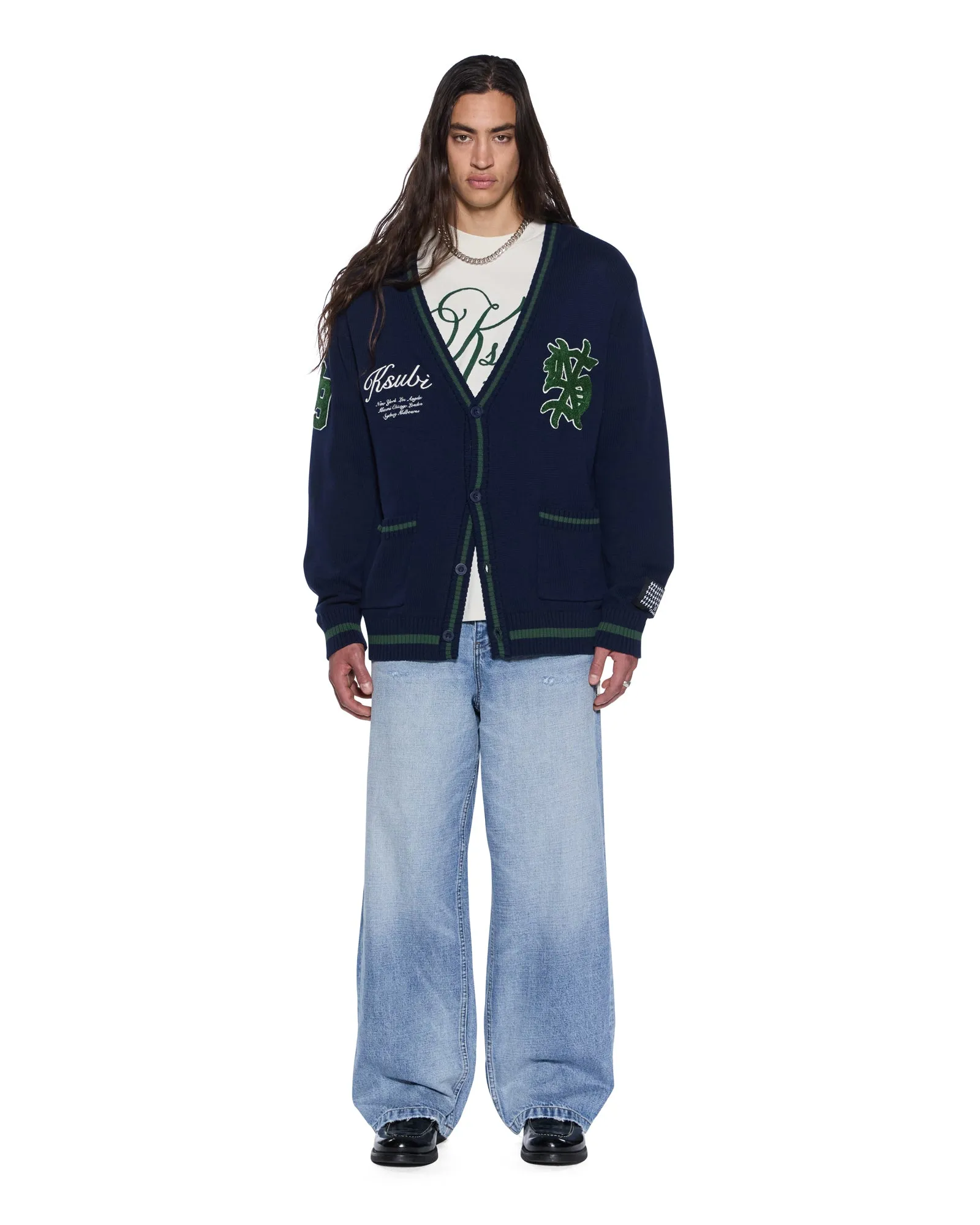 PLAYOFF CARDIGAN MIDNIGHT sold by Ksubi product image thumbnail 2