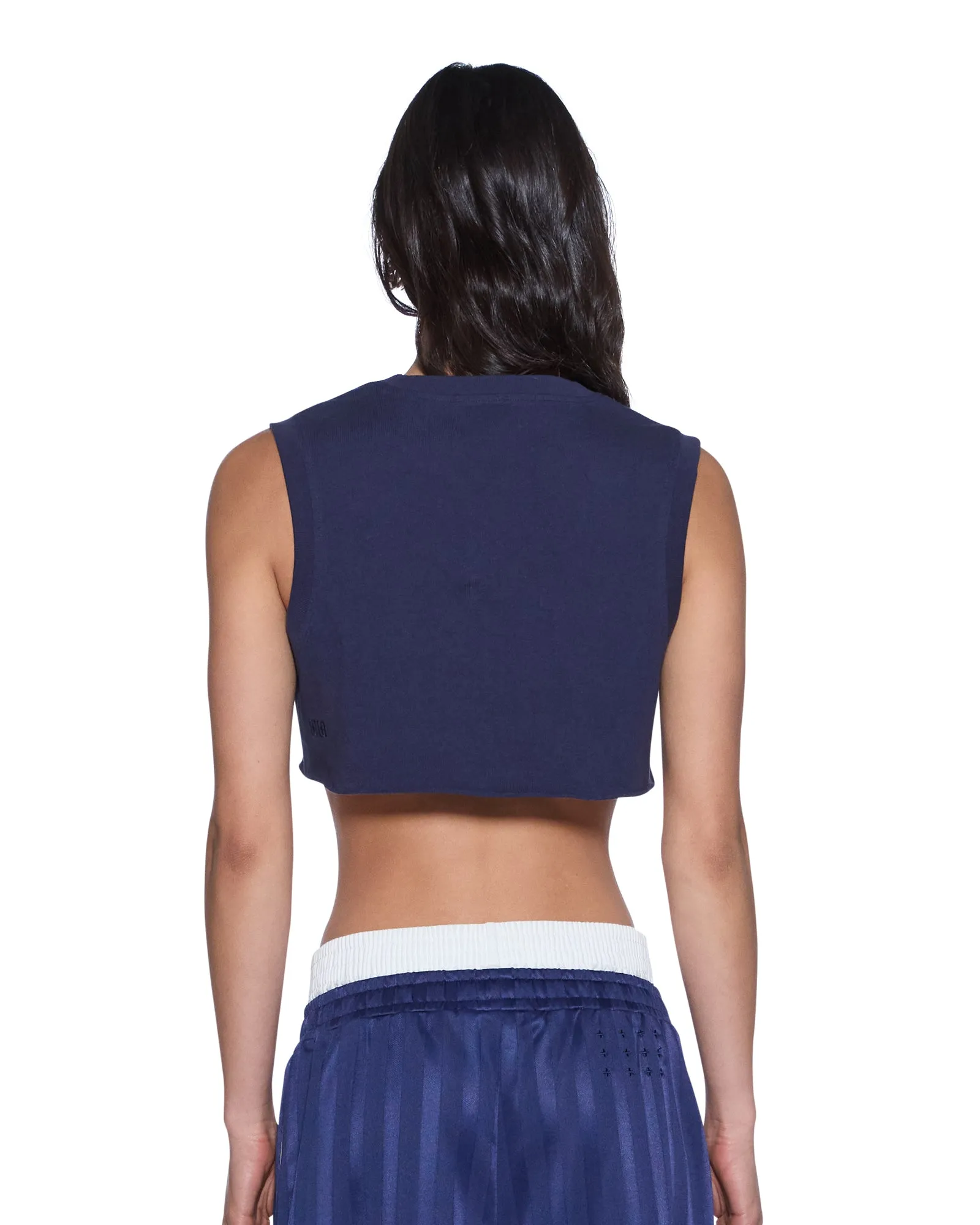 LABELS CROP TANK NAVY sold by Ksubi product image thumbnail 4
