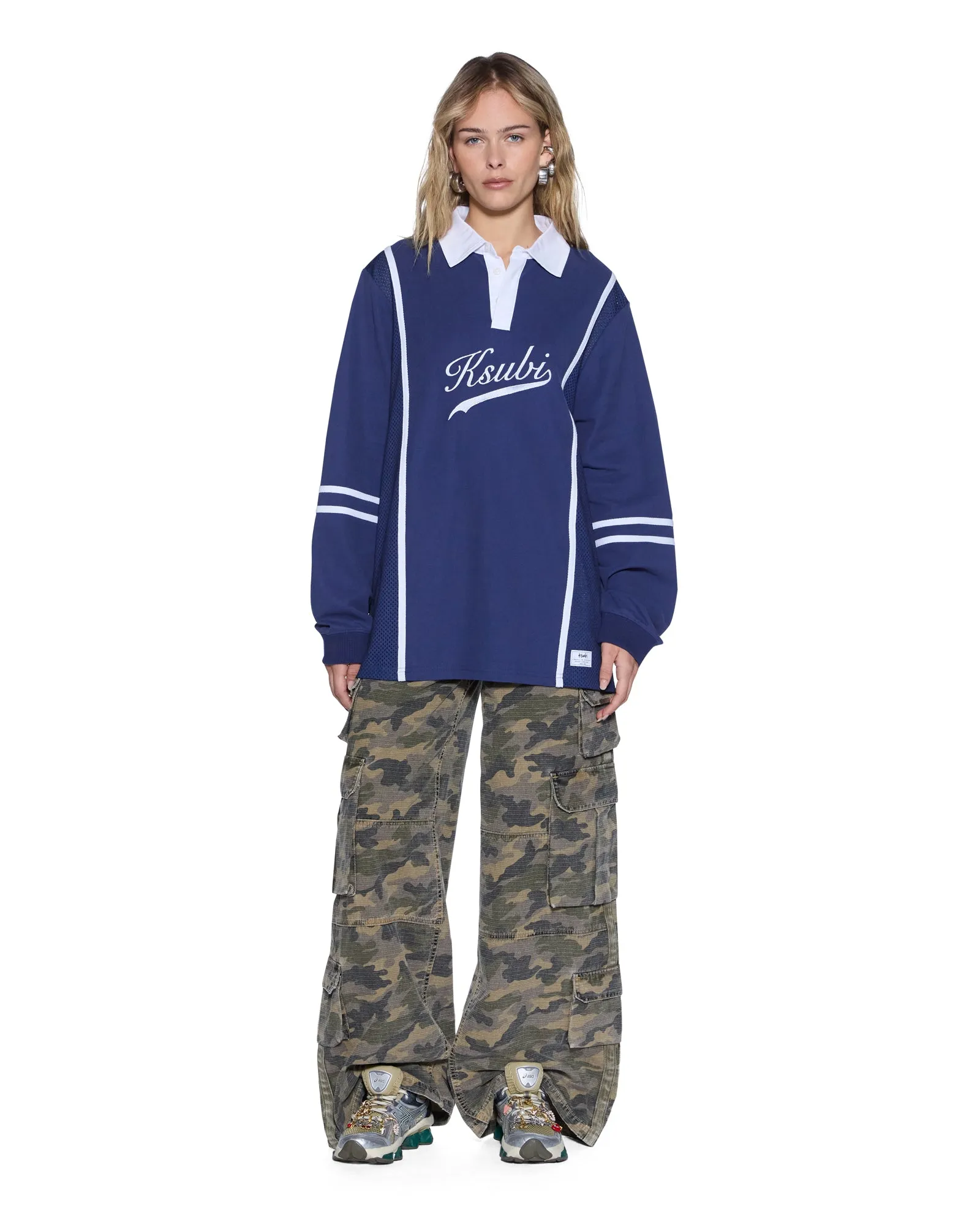 PLAYOFF LS POLO JERSEY NAVY sold by Ksubi product image thumbnail 4