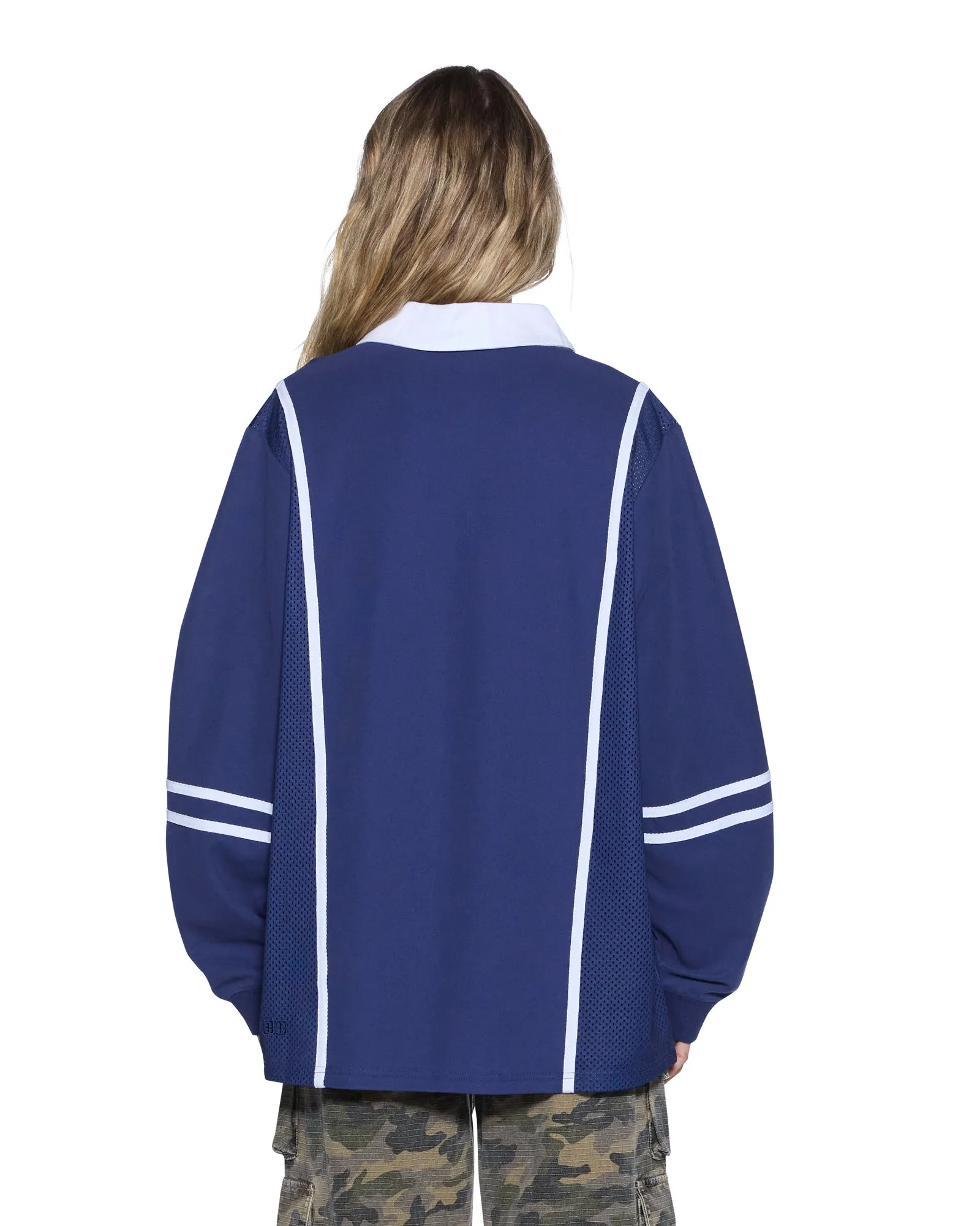 PLAYOFF LS POLO JERSEY NAVY sold by Ksubi product image thumbnail 5