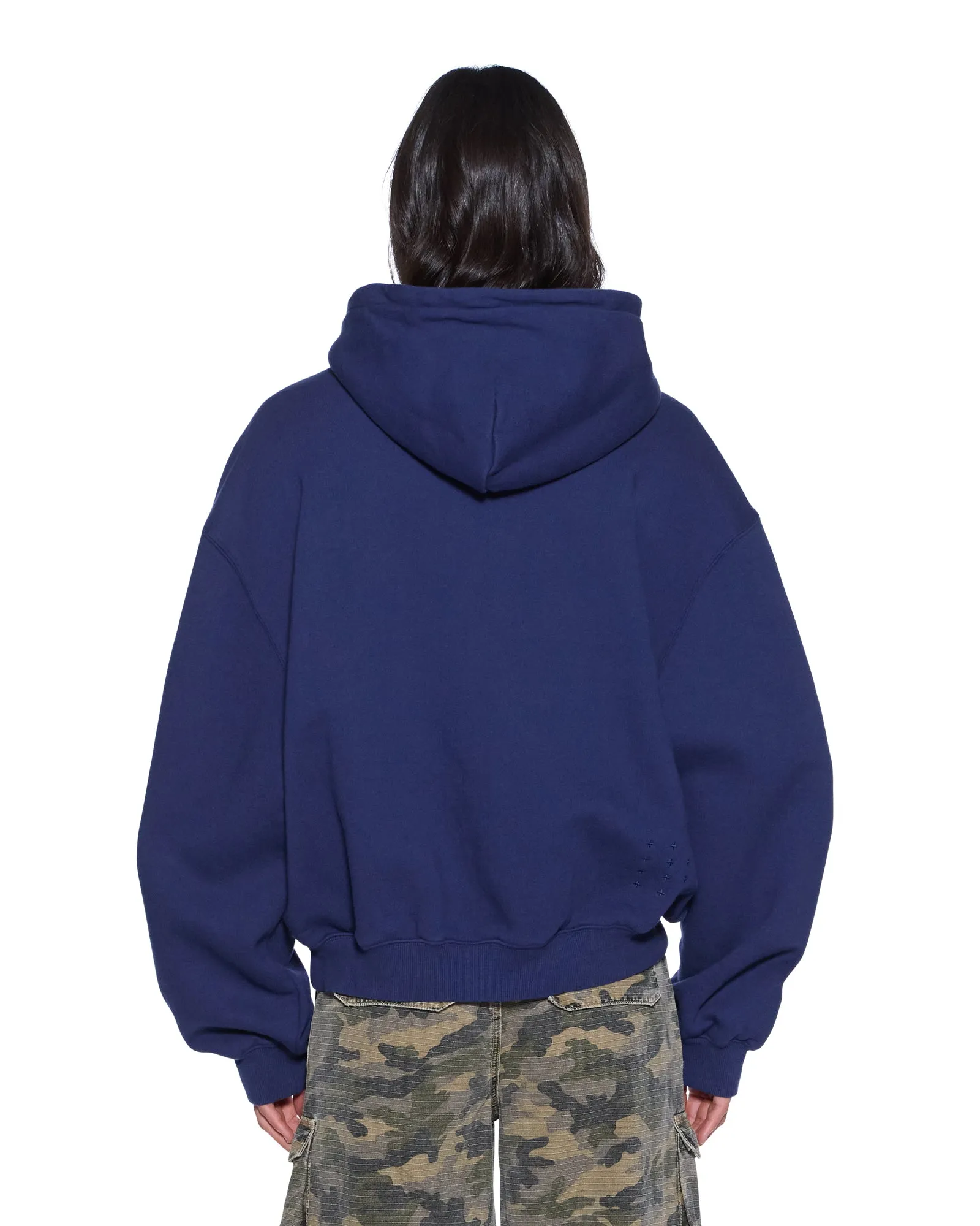 SLOUCH HOODIE NAVY sold by Ksubi product image thumbnail 3