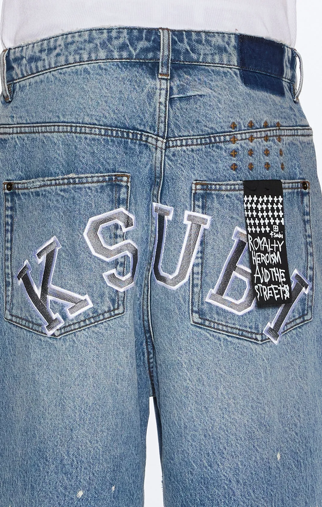 MAXX SHORT 70'S BLUE TRASHED sold by Ksubi product image thumbnail 3