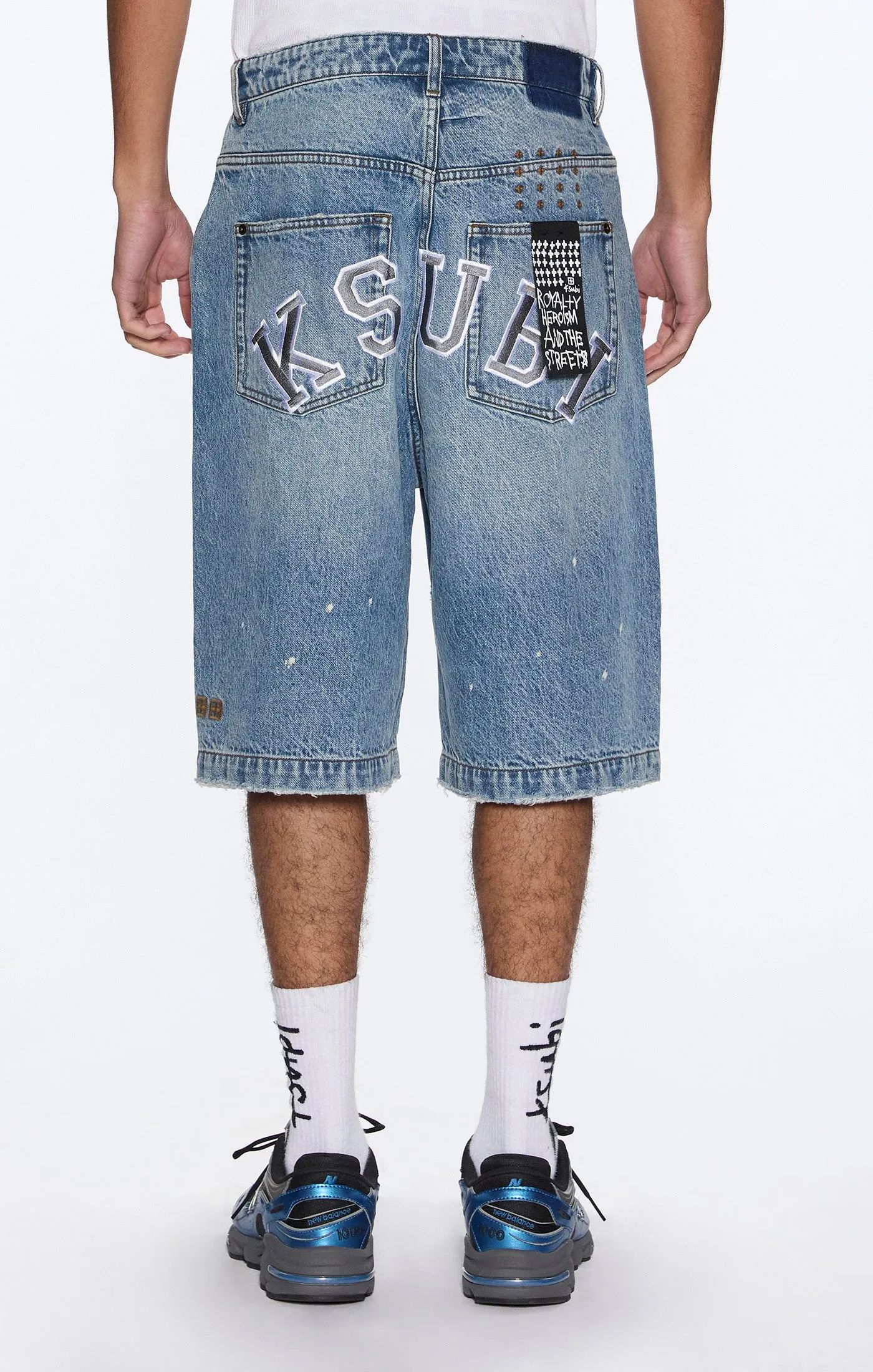 MAXX SHORT 70'S BLUE TRASHED sold by Ksubi product image thumbnail 4