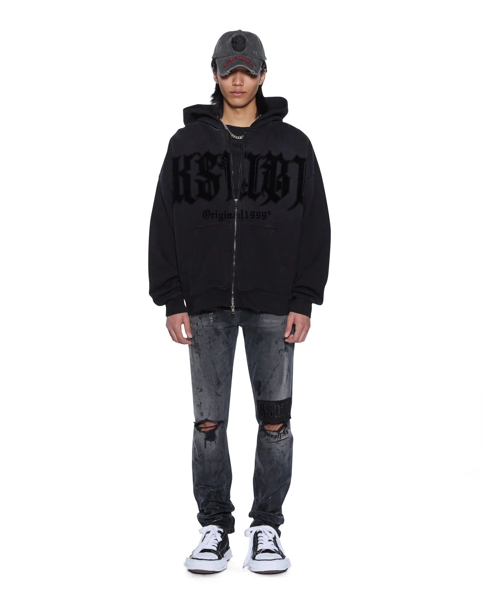 KSTUDIO EKCESS HOODIE BLACK FADE sold by Ksubi product image thumbnail 2