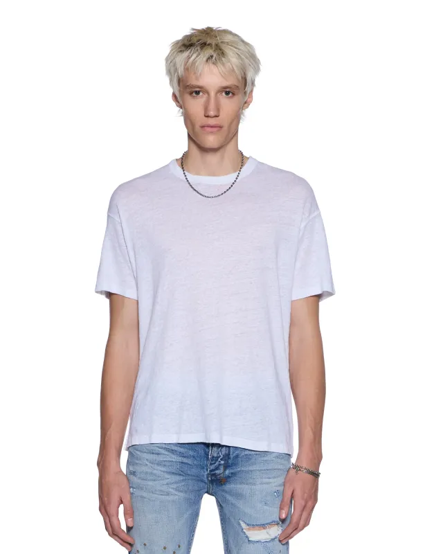SID LINEN SS TEE WHITE made by Ksubi