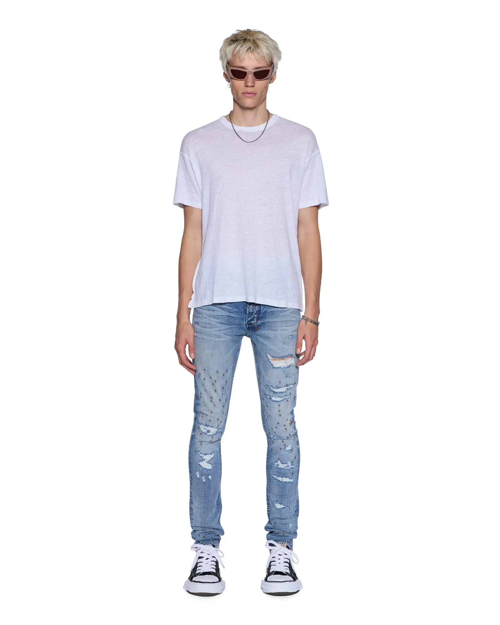 SID LINEN SS TEE WHITE sold by Ksubi product image thumbnail 2