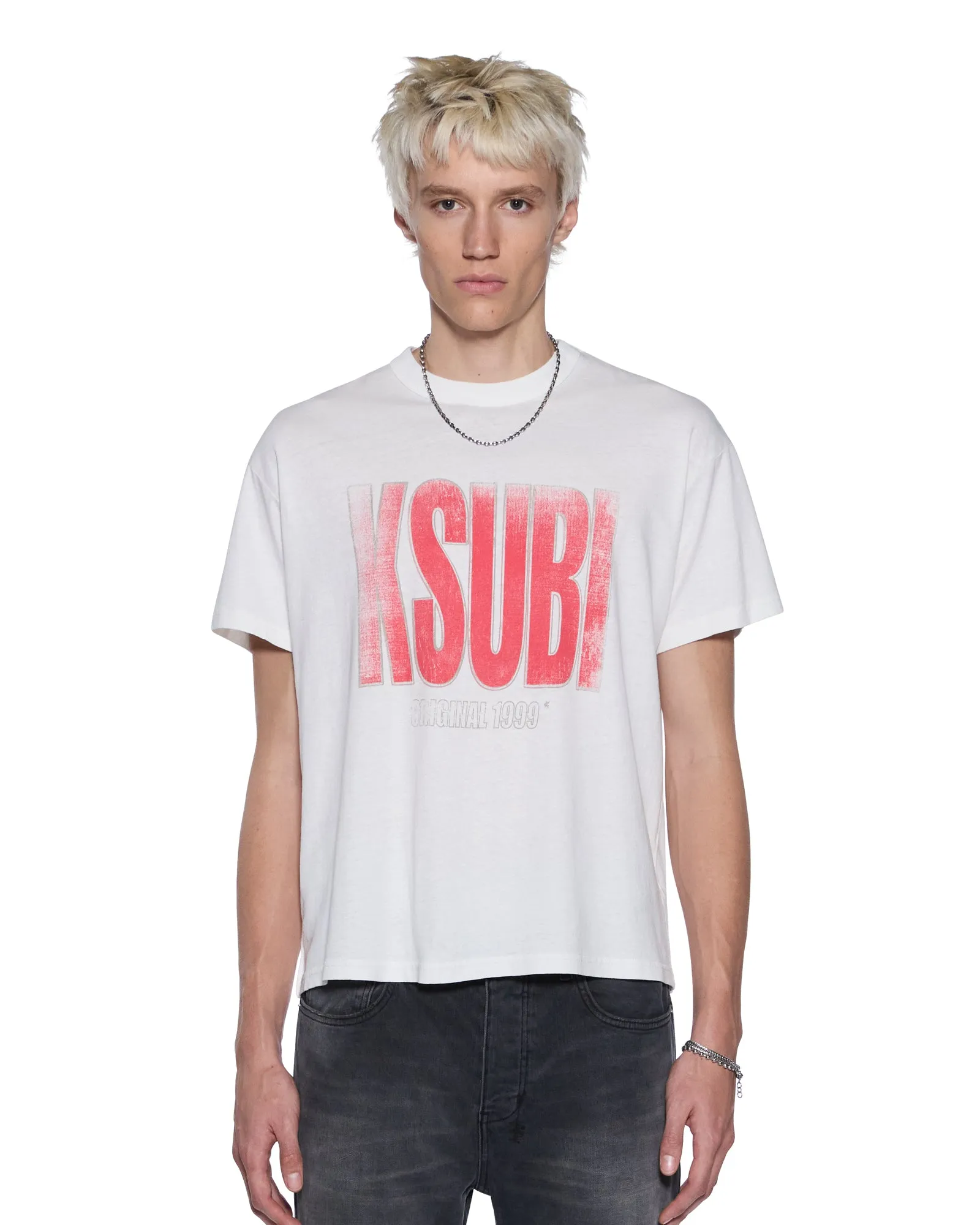 PANTHERA SID SS TEE VINTAGE WHITE sold by Ksubi