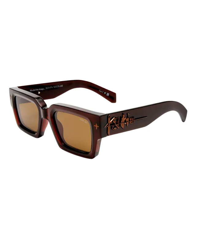 THE KINGY SUNGLASSES TOBACCO sold by Ksubi