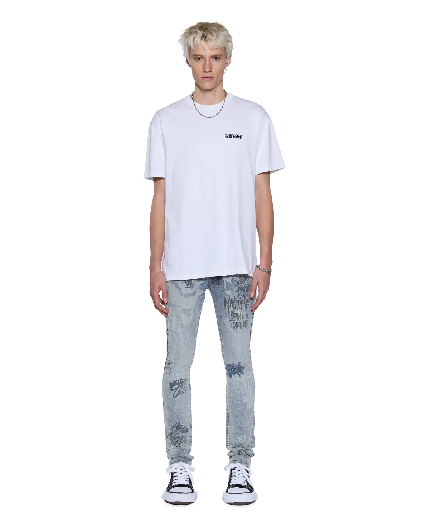 HAUNTED BIGGIE SS TEE WHITE sold by Ksubi product image thumbnail 2