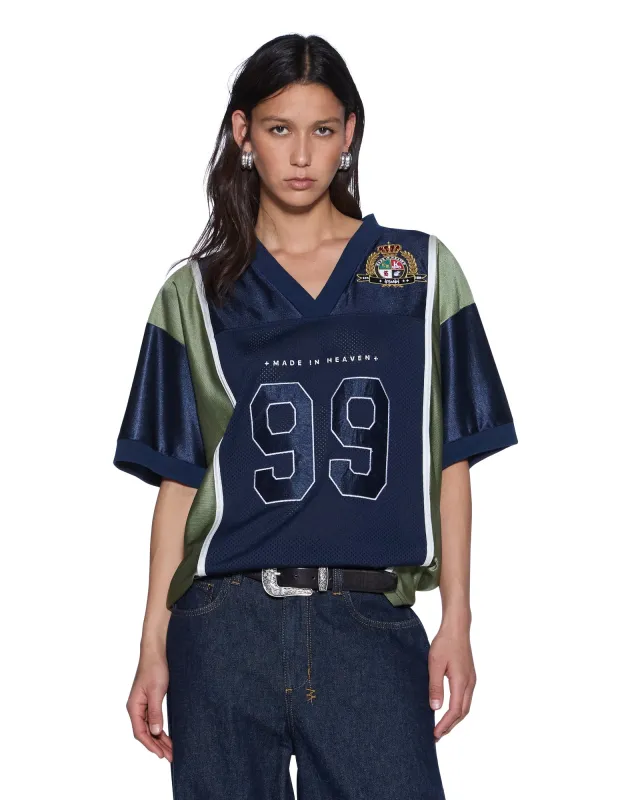 PLAYOFF SS JERSEY NAVY sold by Ksubi